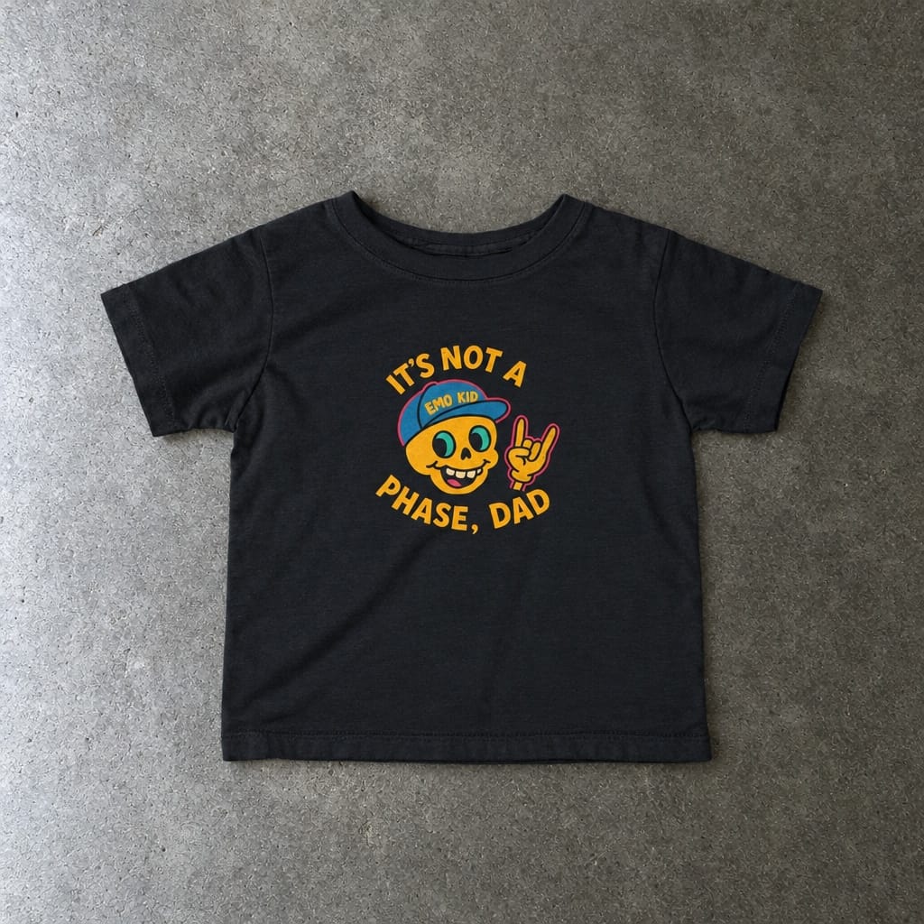 It's Not A Phase, Dad - Infant Tee Black / 6M