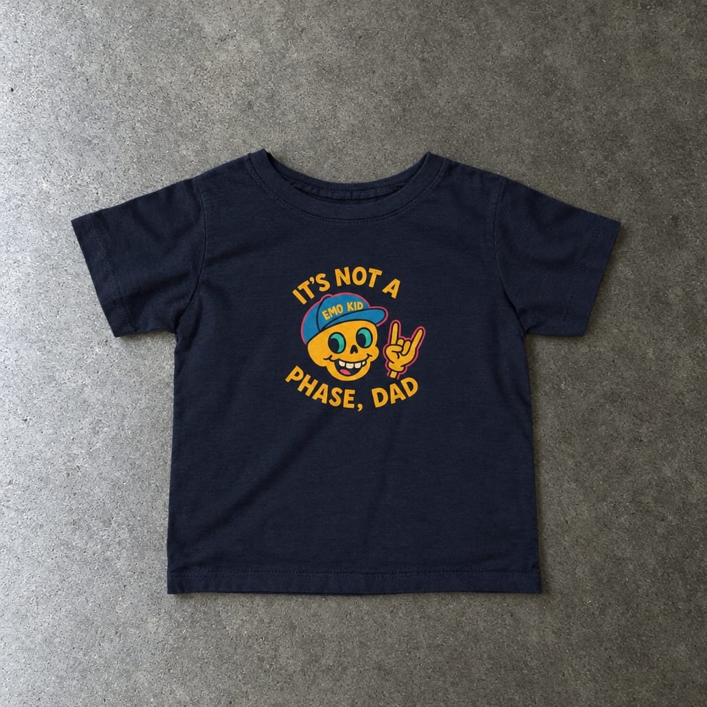 It's Not A Phase, Dad - Infant Tee Navy / 6M