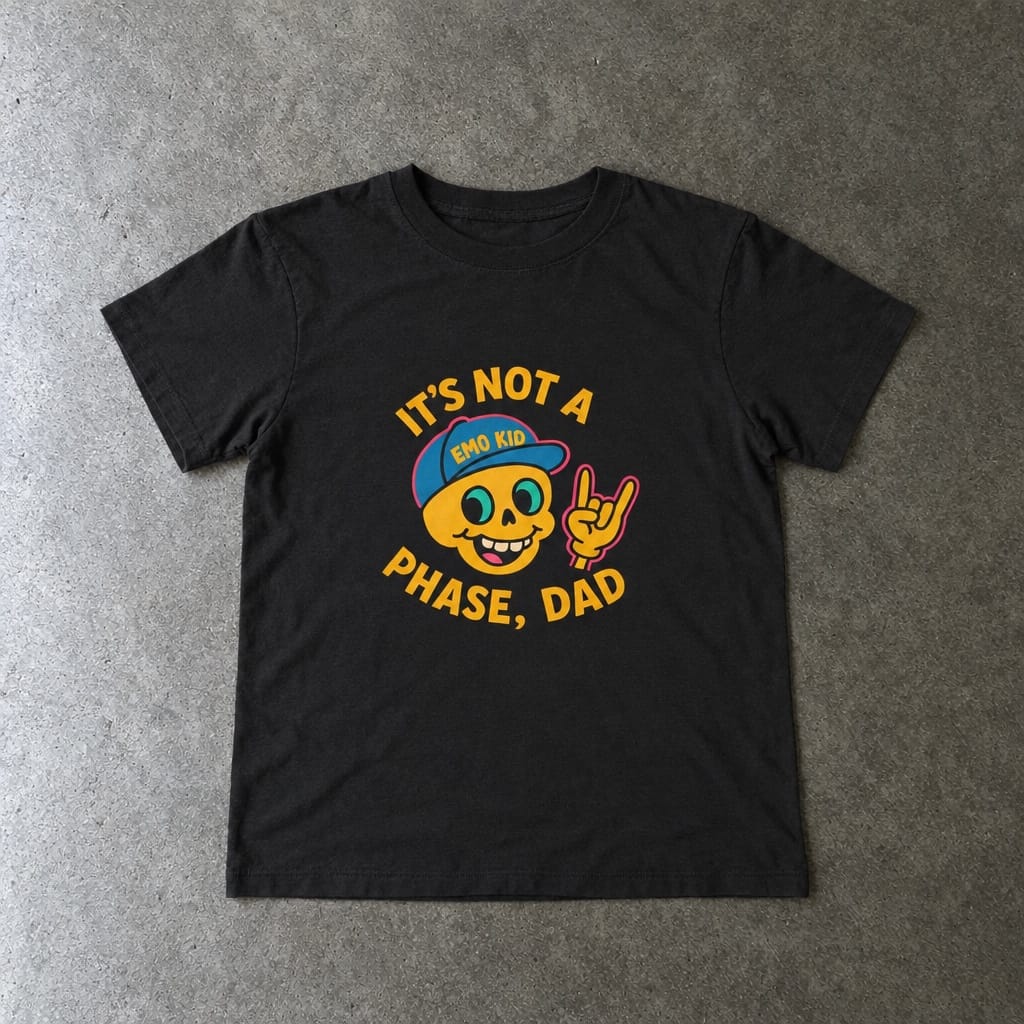 It's Not A Phase, Dad - Toddler Tee Black / 2T