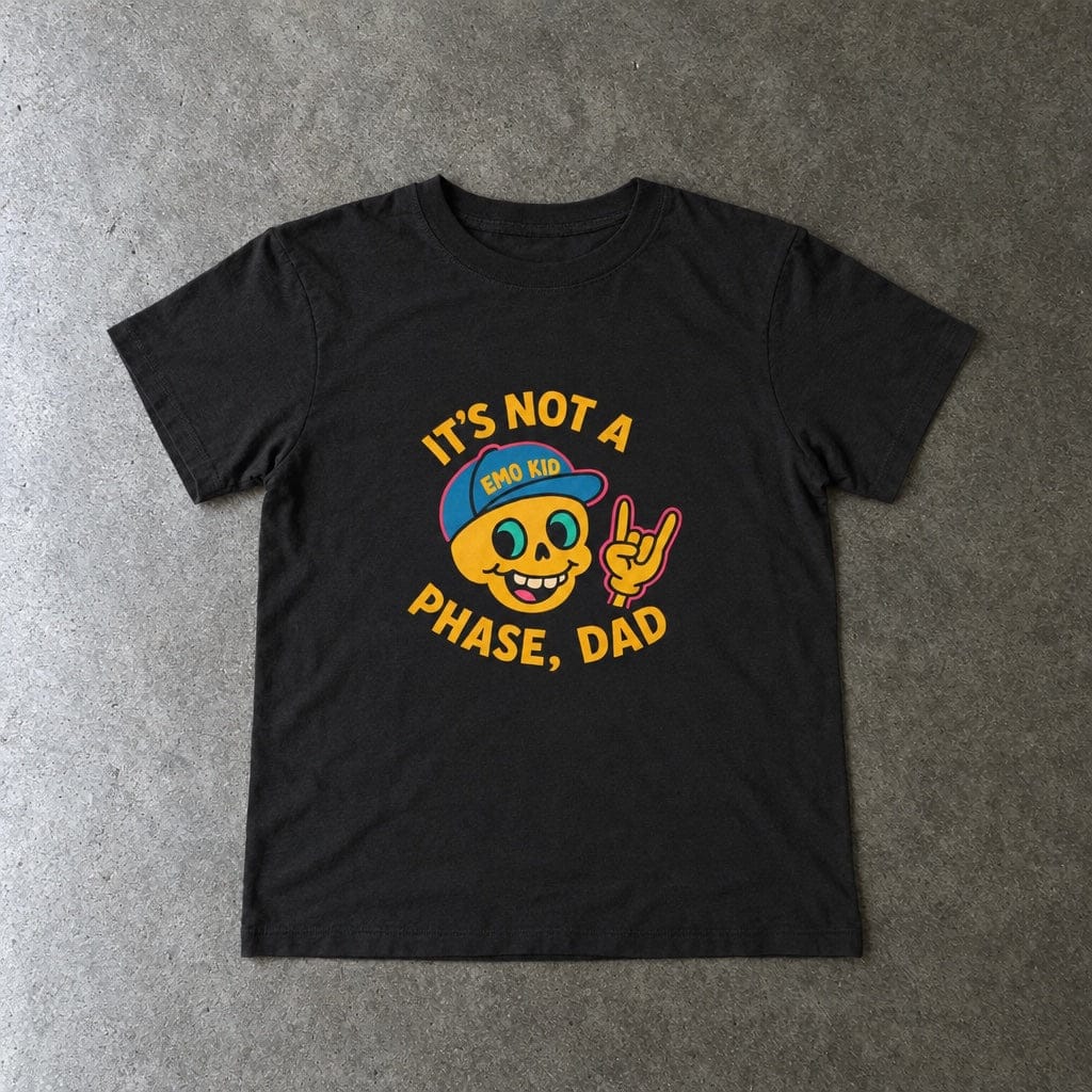 It's Not A Phase, Dad - Toddler Tee CA Black / 2T