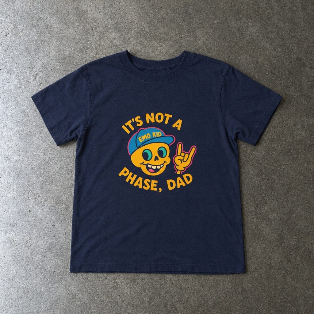 It's Not A Phase, Dad - Toddler Tee CA Navy / 2T