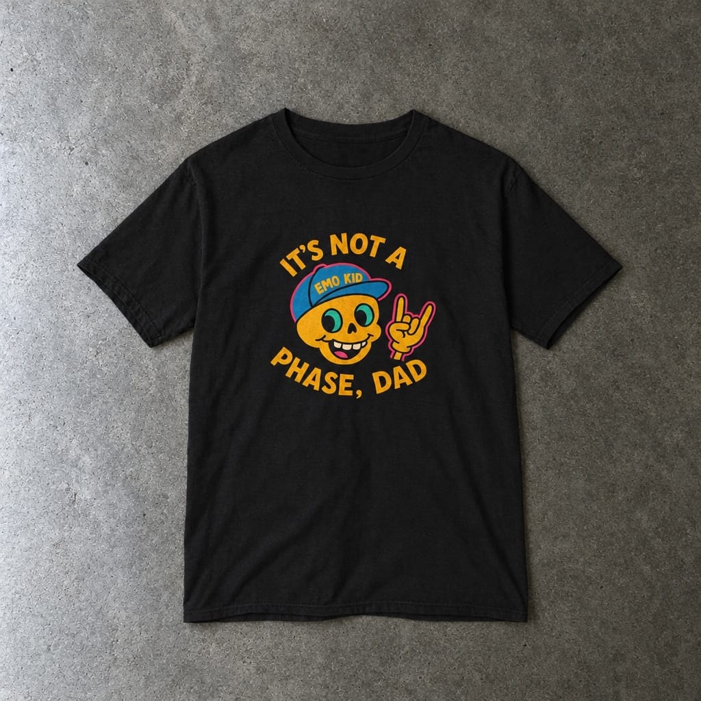 It's Not A Phase, Dad - Youth Tee Black / XS