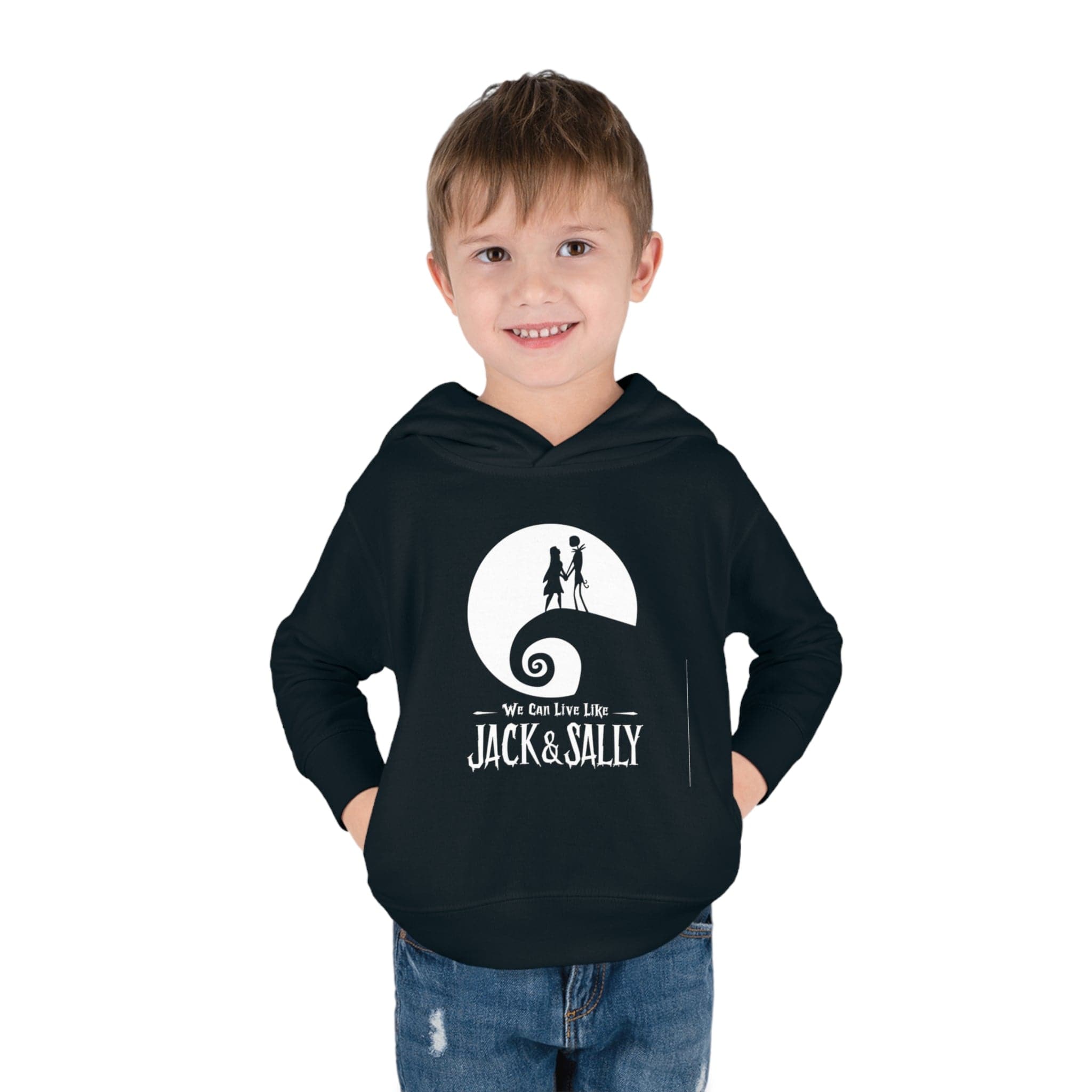 Jack & Sally Toddler Hoodie Black / 2T