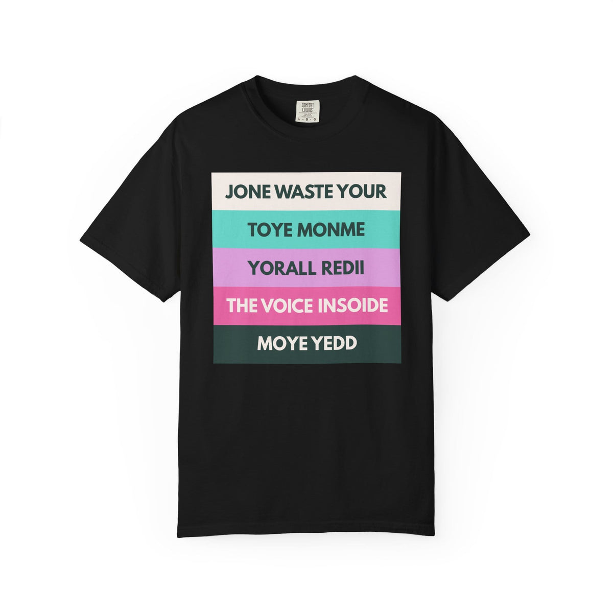 Jone Waste Your Toyme on Comfort Colors Black / S