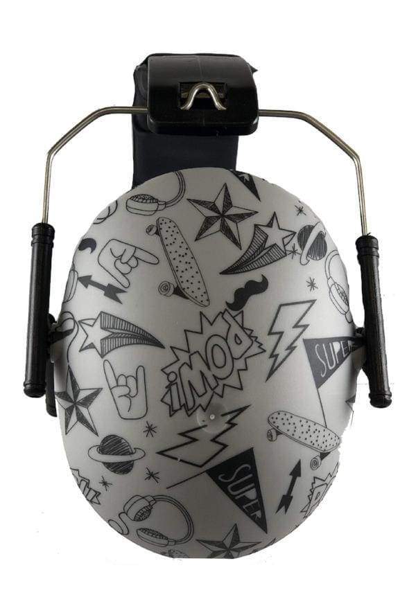 Kids Hearing Protection Earmuffs - (Prints) Graffiti Doodle / Kids 2+