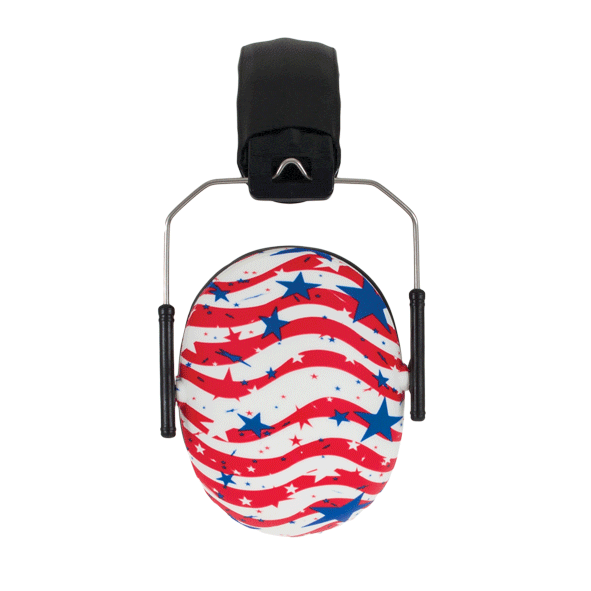Kids Hearing Protection Earmuffs - (Prints) Stars & Stripes / Kids 2+