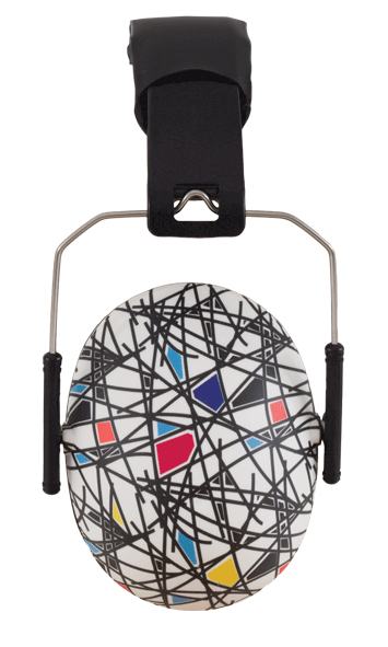 Kids Hearing Protection Earmuffs - (Prints) Sticks & Stones / Kids 2+