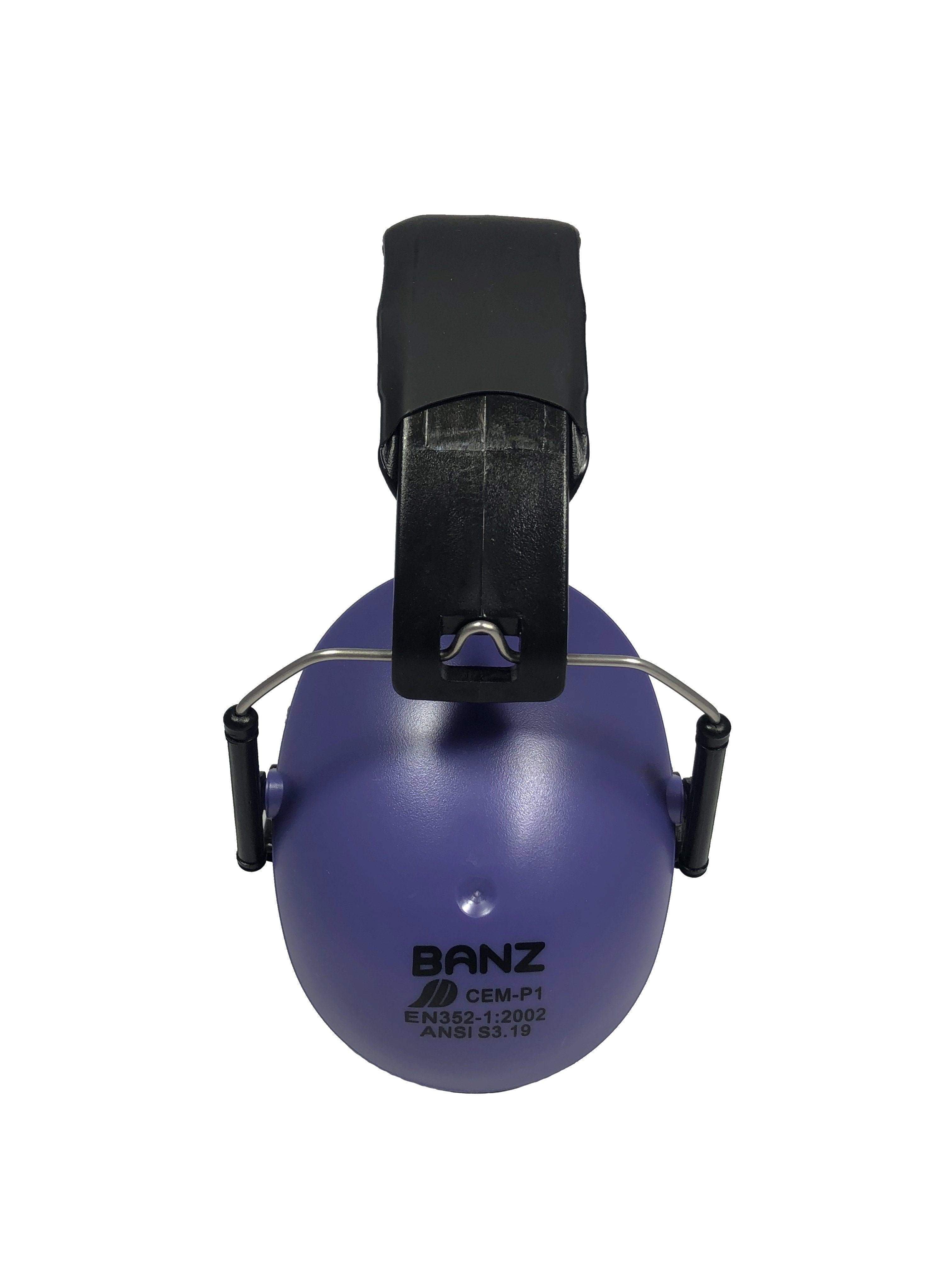 Kids Hearing Protection Earmuffs - (Solid Colors) Dark Purple / Kids 2+