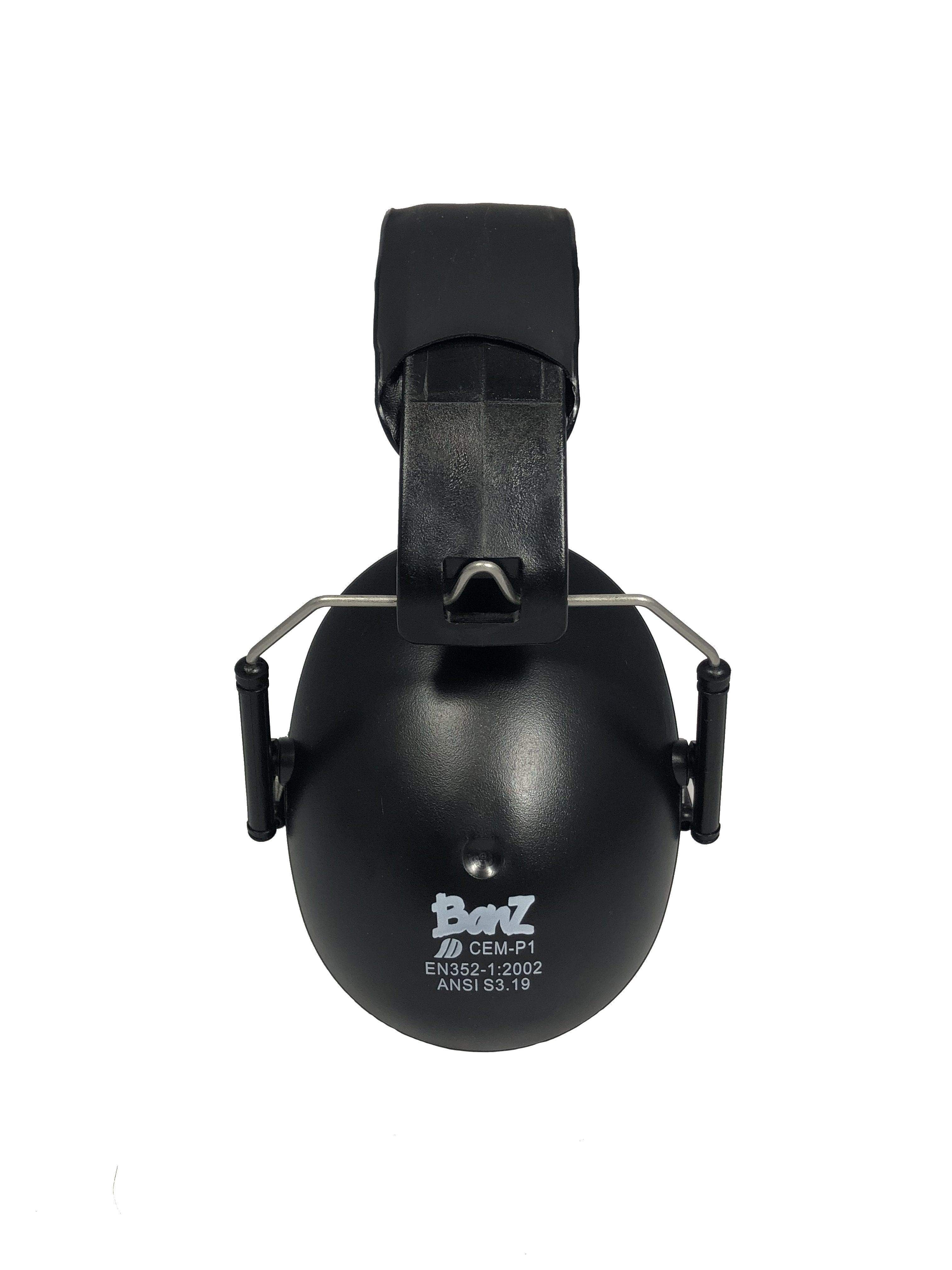 Kids Hearing Protection Earmuffs - (Solid Colors) Onyx / Kids 2+