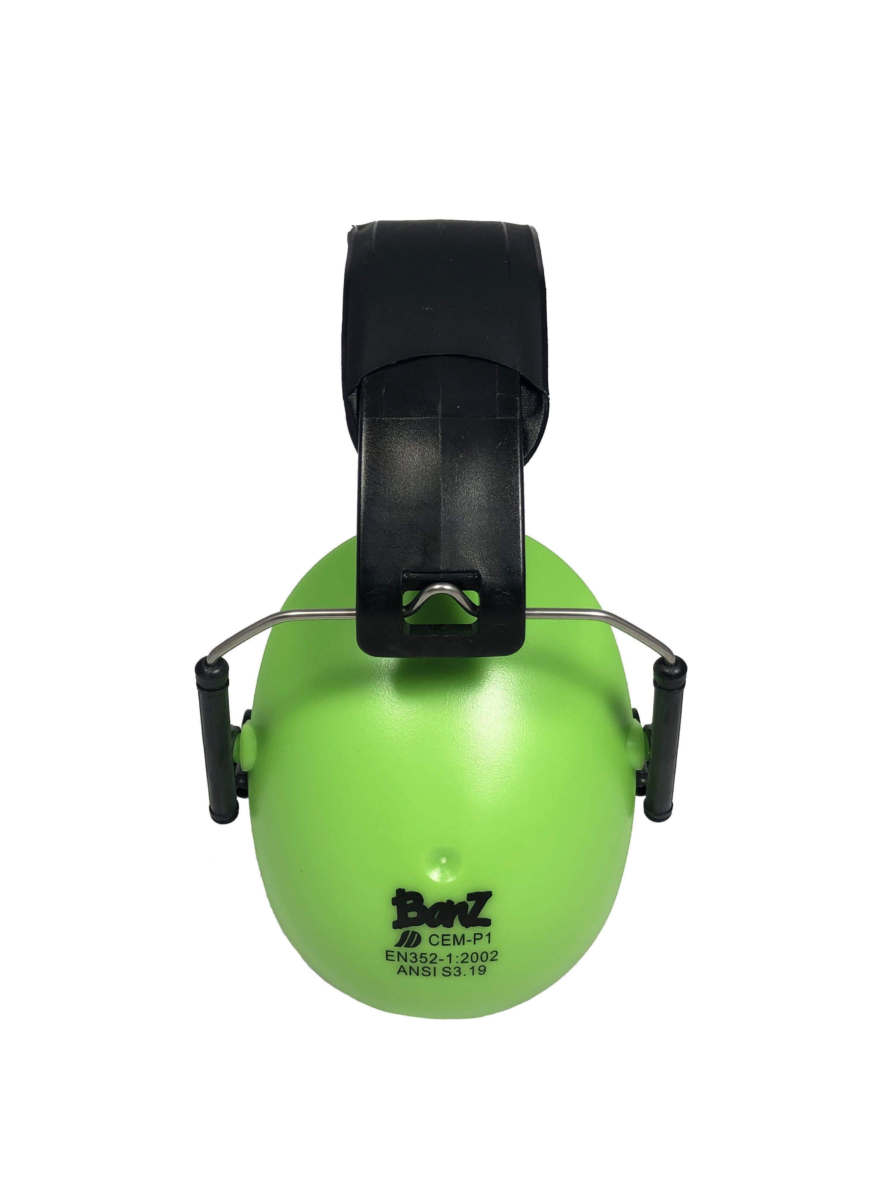 Kids Hearing Protection Earmuffs - (Solid Colors) Peridot / Kids 2+