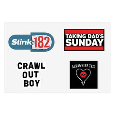 Lil’ Emo All-Stars Sticker Pack 6" × 4" / White / Die-Cut