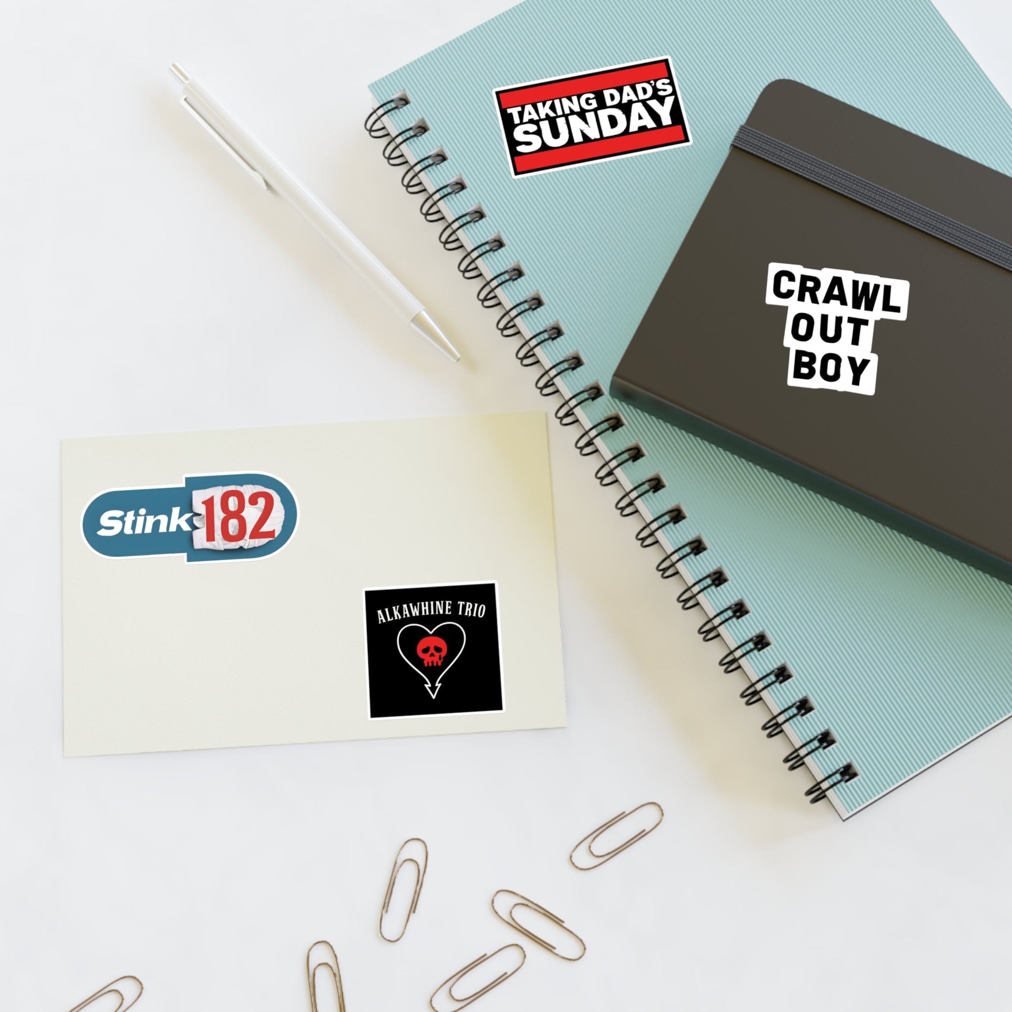 Lil’ Emo All-Stars Sticker Pack 6" × 4" / White / Die-Cut