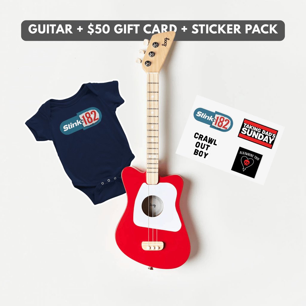 Loog Mini Acoustic Guitar Bundle (up to 6 years)