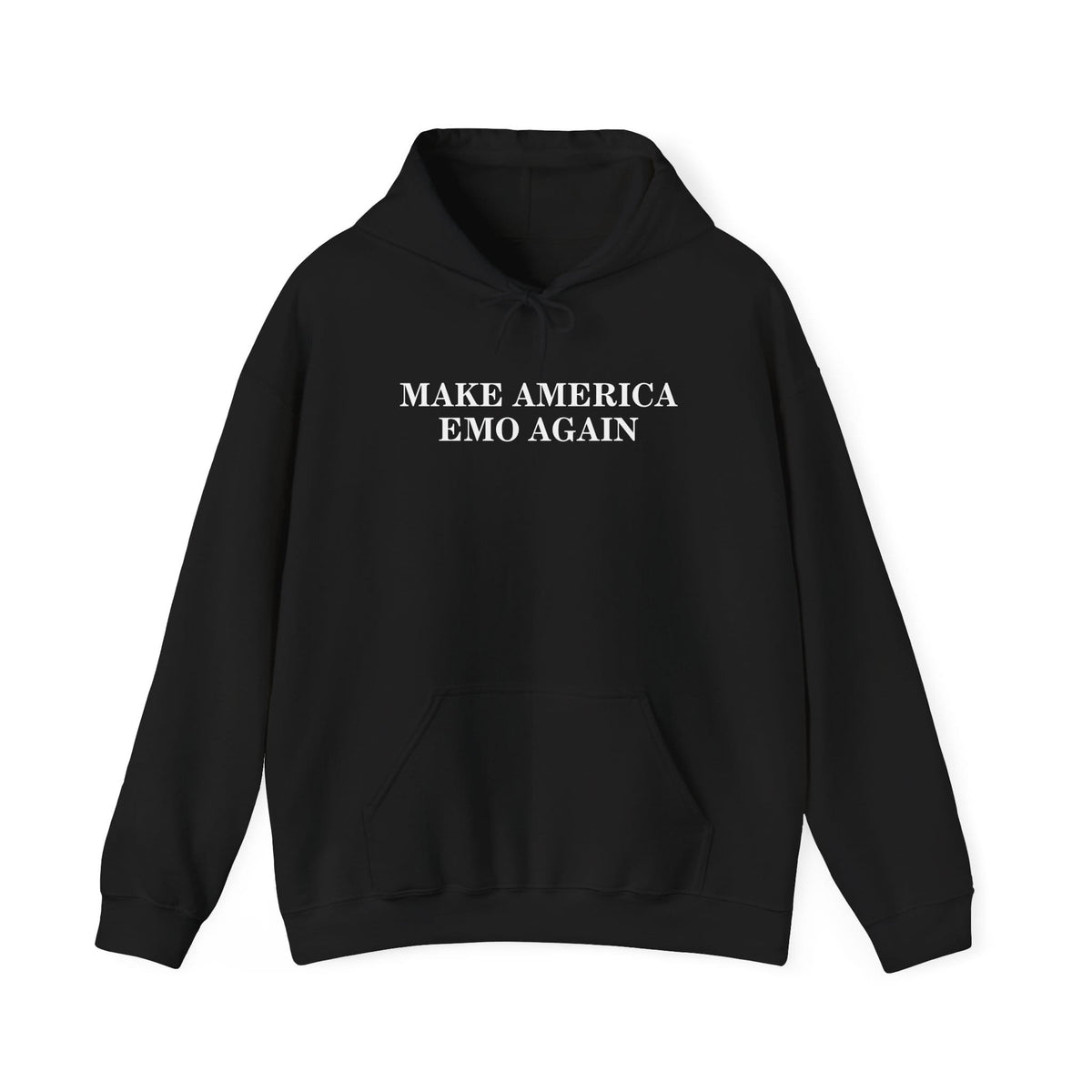 Make America Emo Again Hoodie S / Black