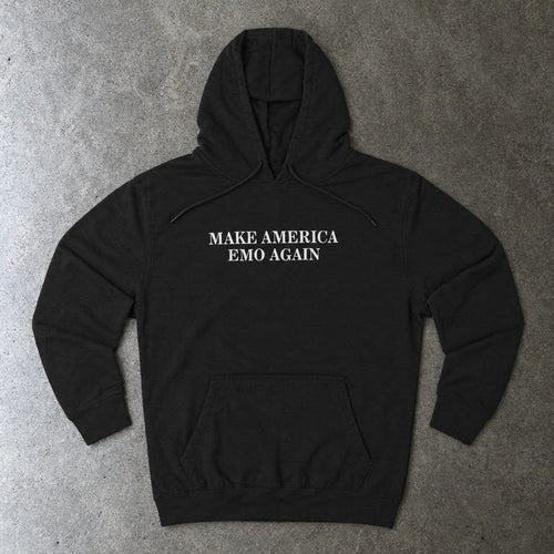 Make America Emo Again Hoodie S / Black