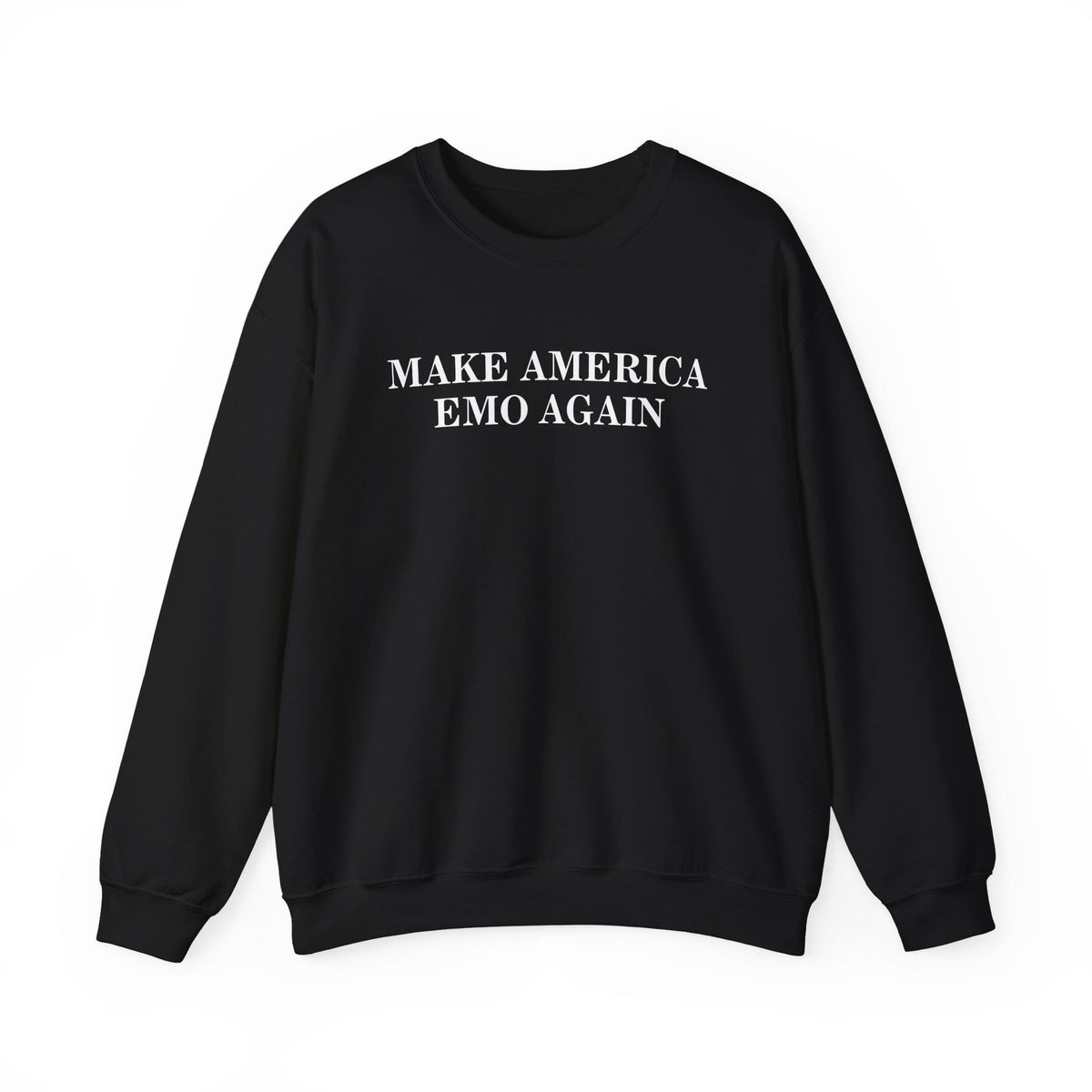 Make America Emo Again Sweatshirt CA S / Black