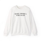 Make America Emo Again Sweatshirt S / White