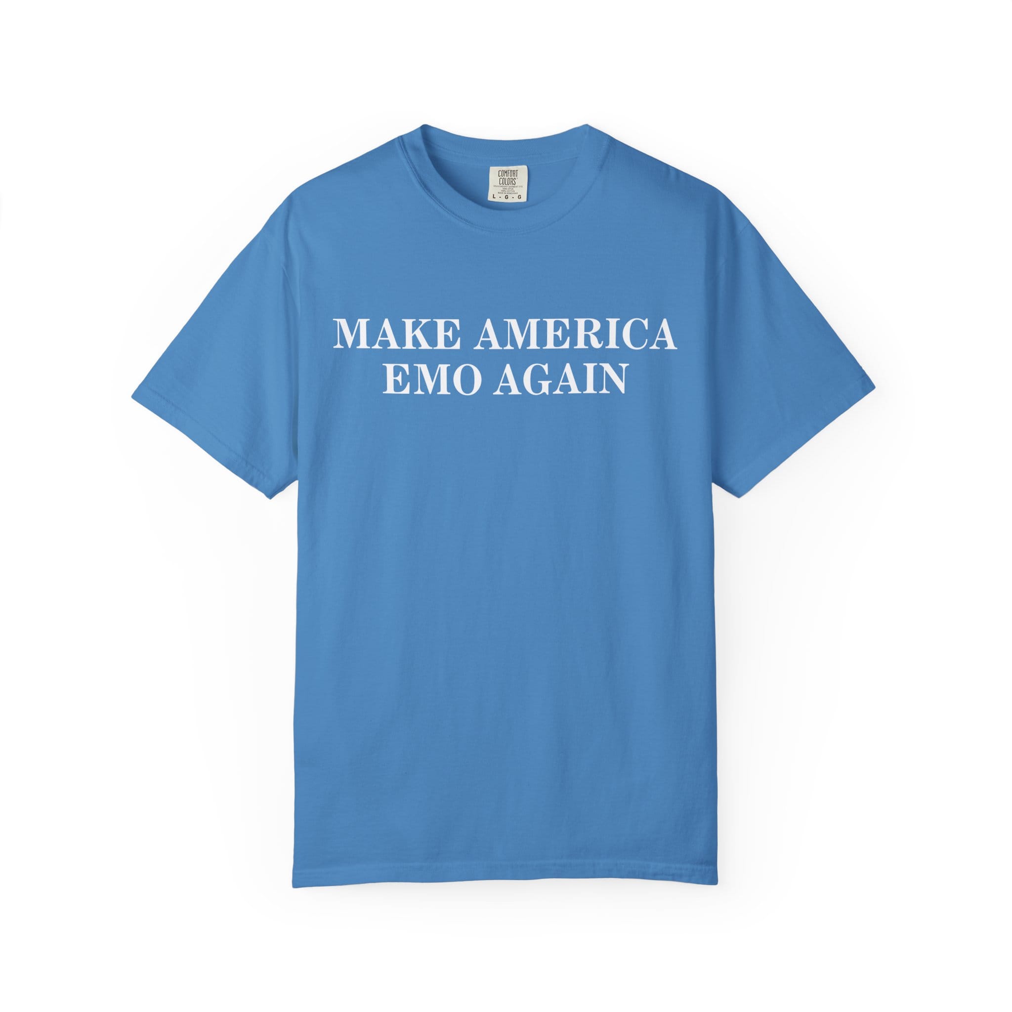 Make America Emo Again Tee on Comfort Colors Royal Caribe / S