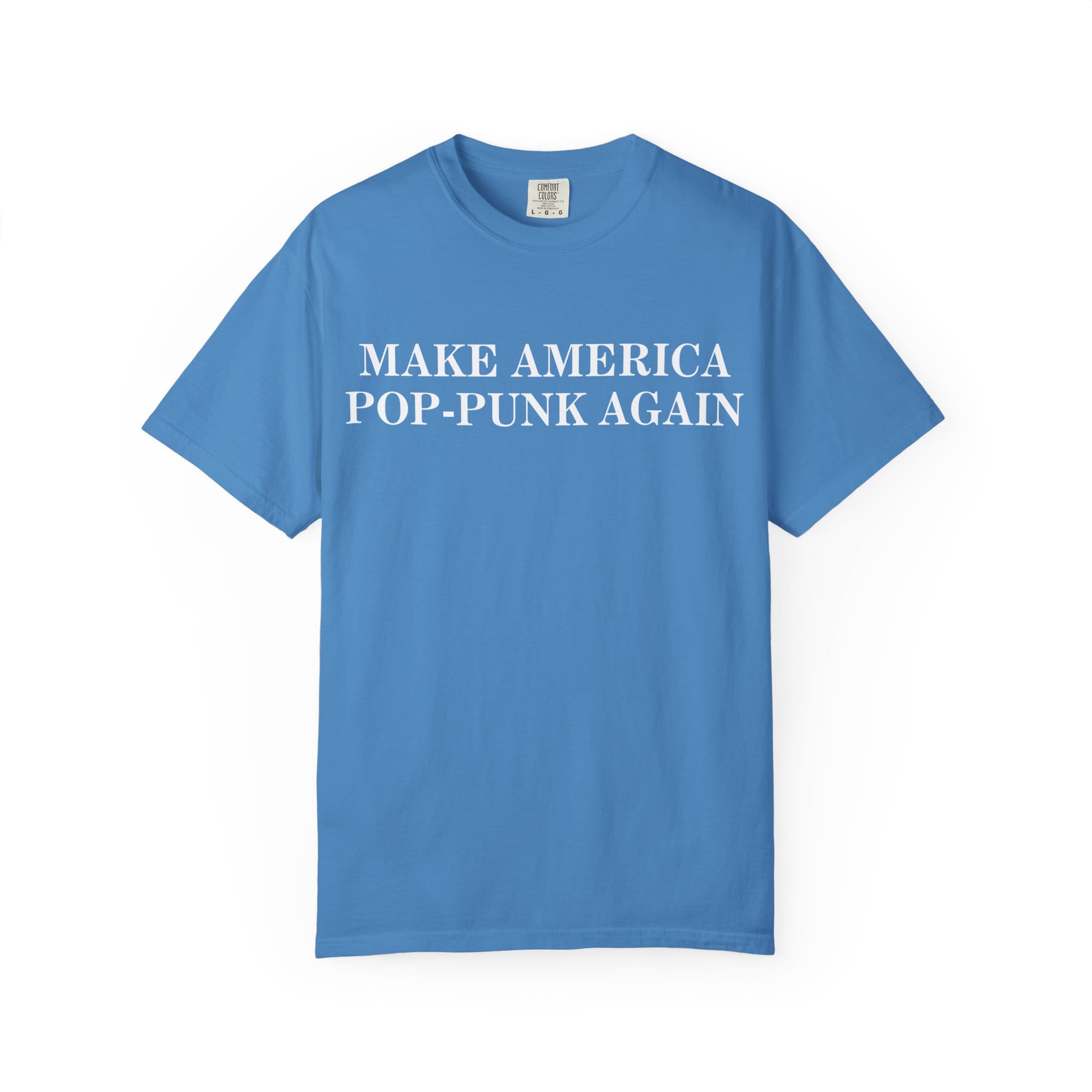 Make America Pop-Punk Again Tee on Comfort Colors Royal Caribe / S