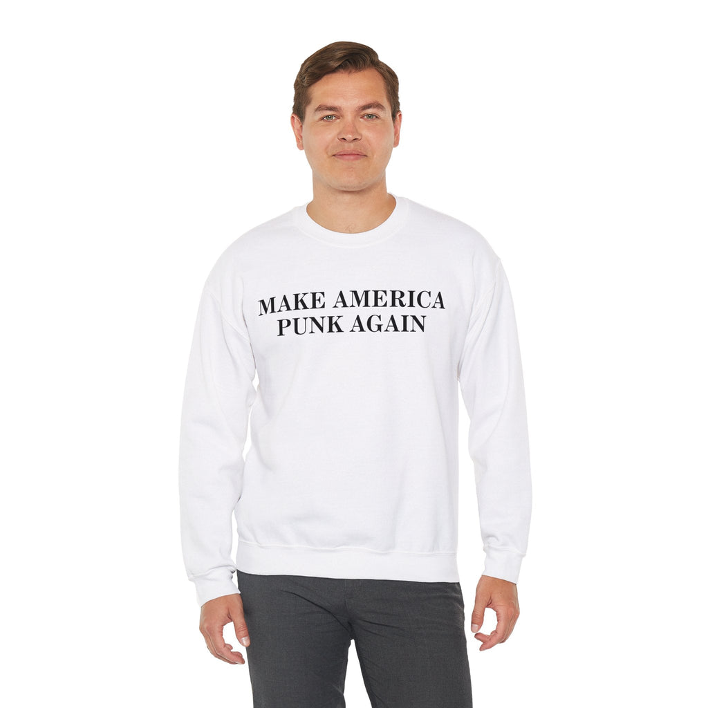 Make America Punk Again Sweatshirt S / White