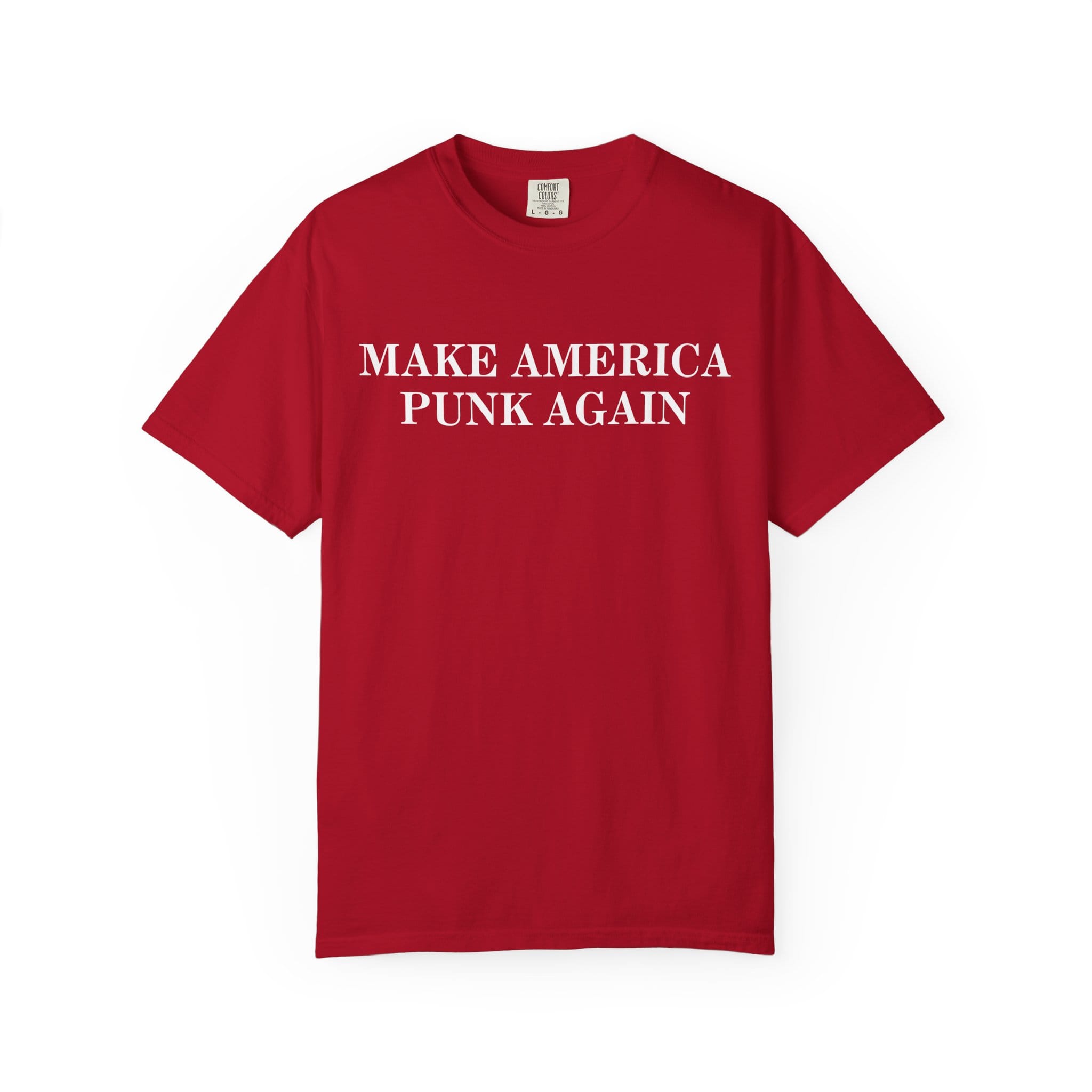 Make America Punk Again Tee on Comfort Colors Red / S