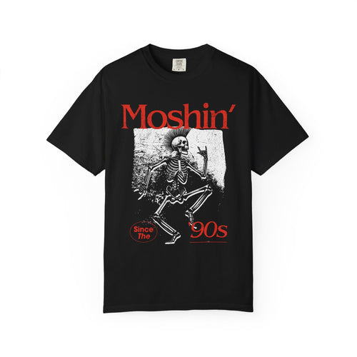 Moshin' Since the 90s Tee on Comfort Colors Black / S