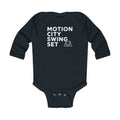 Motion City Swing Set - Long Sleeve Onesie Black / NB (0-3M)