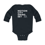 Motion City Swing Set - Long Sleeve Onesie Black / NB (0-3M)