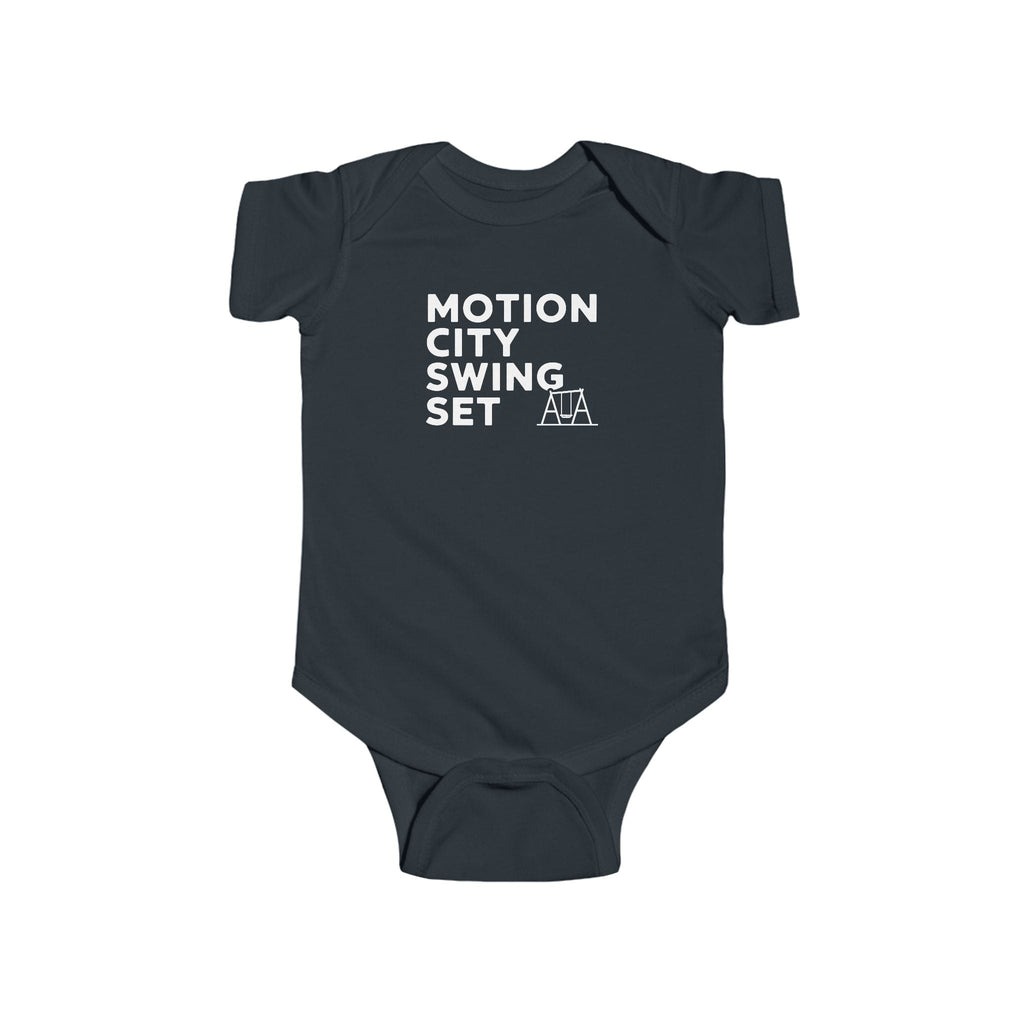 Motion City Swing Set - Onesie Black / NB (0-3M)