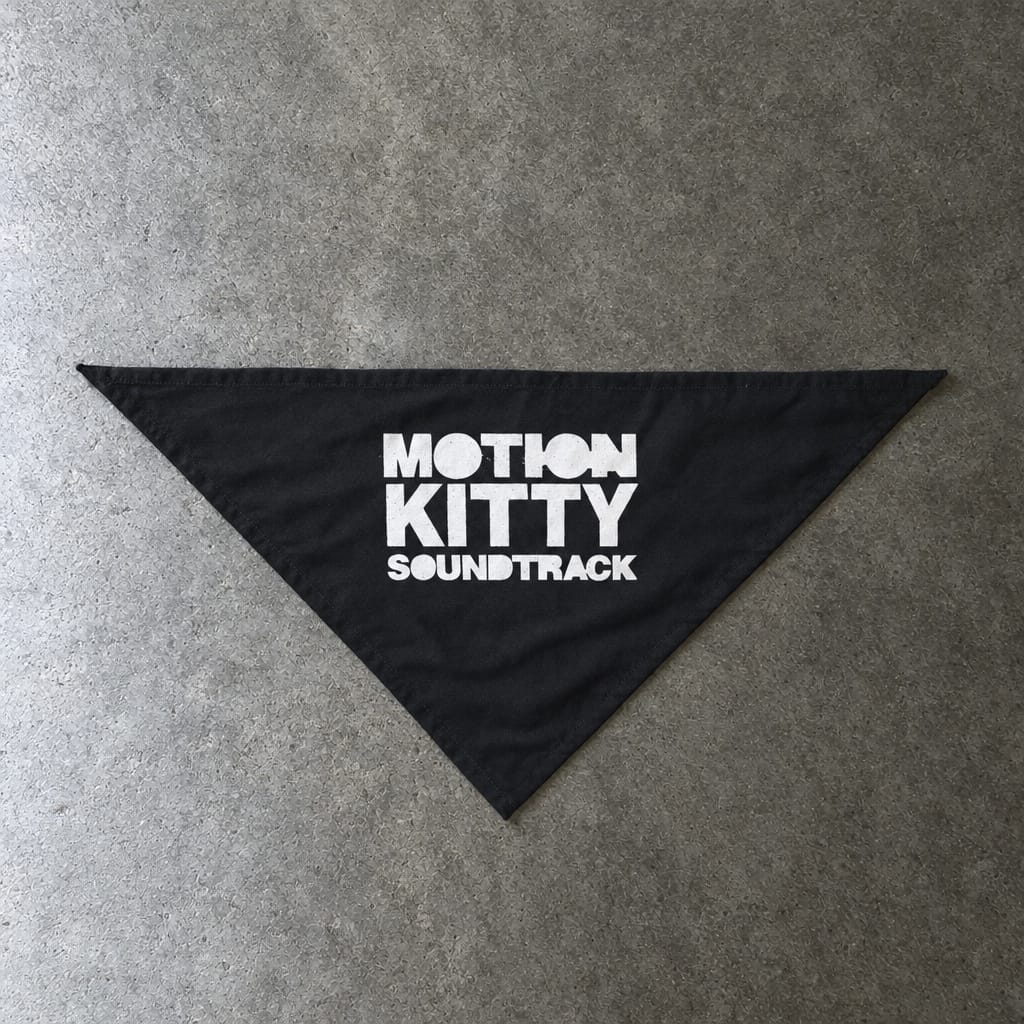 Motion Kitty Soundtrack Pet Bandana 20" × 10"