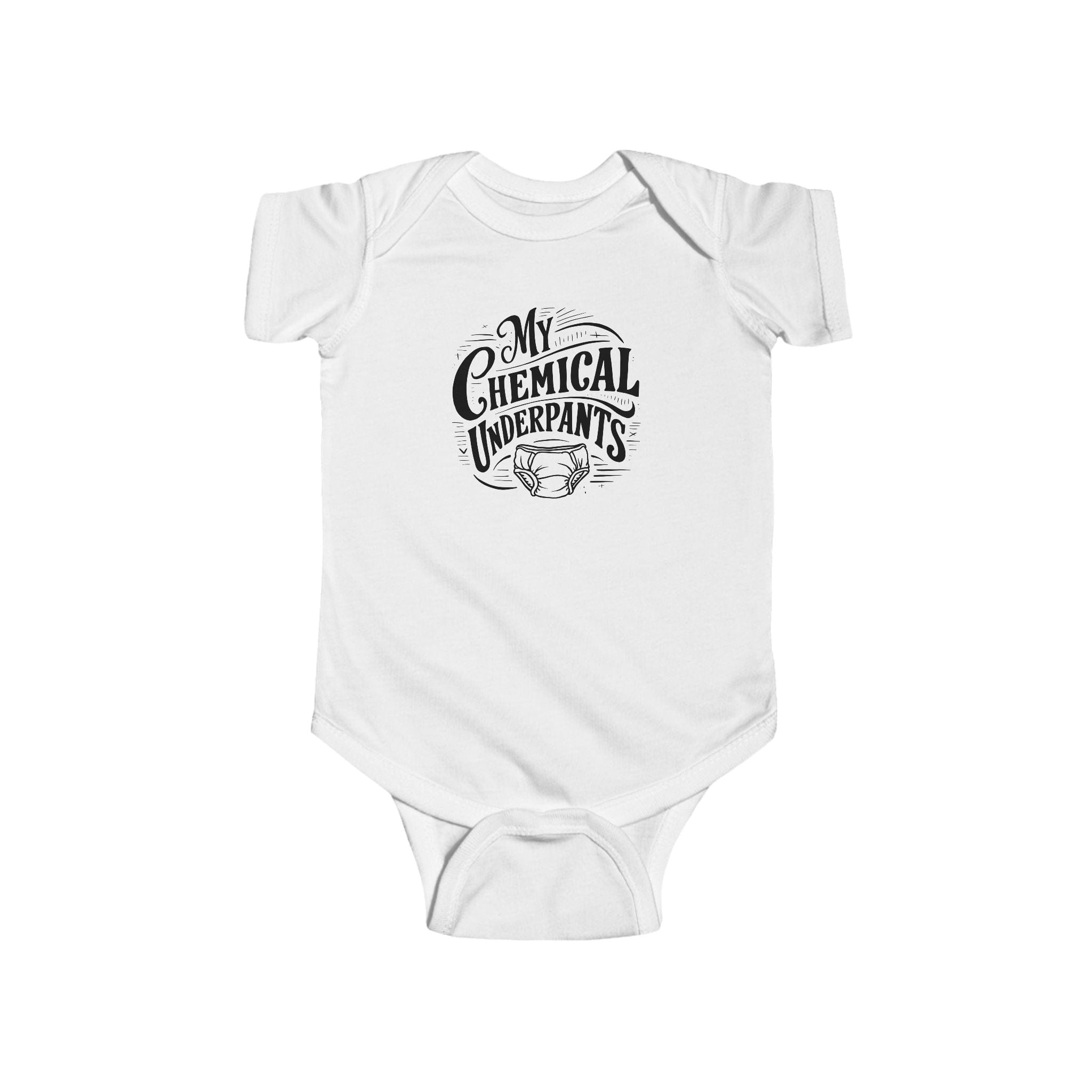 My Chemical Underpants - Onesie White / NB (0-3M)