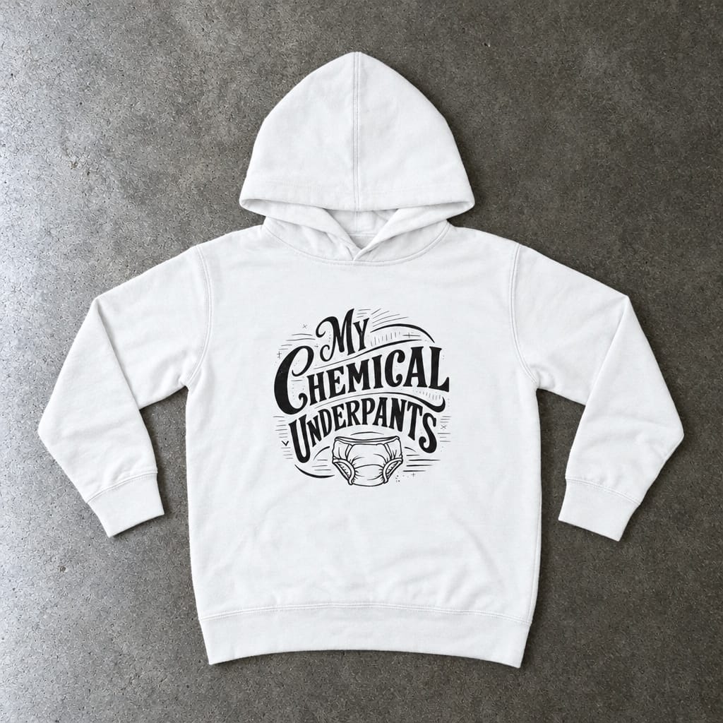 My Chemical Underpants Toddler Hoodie White / 2T