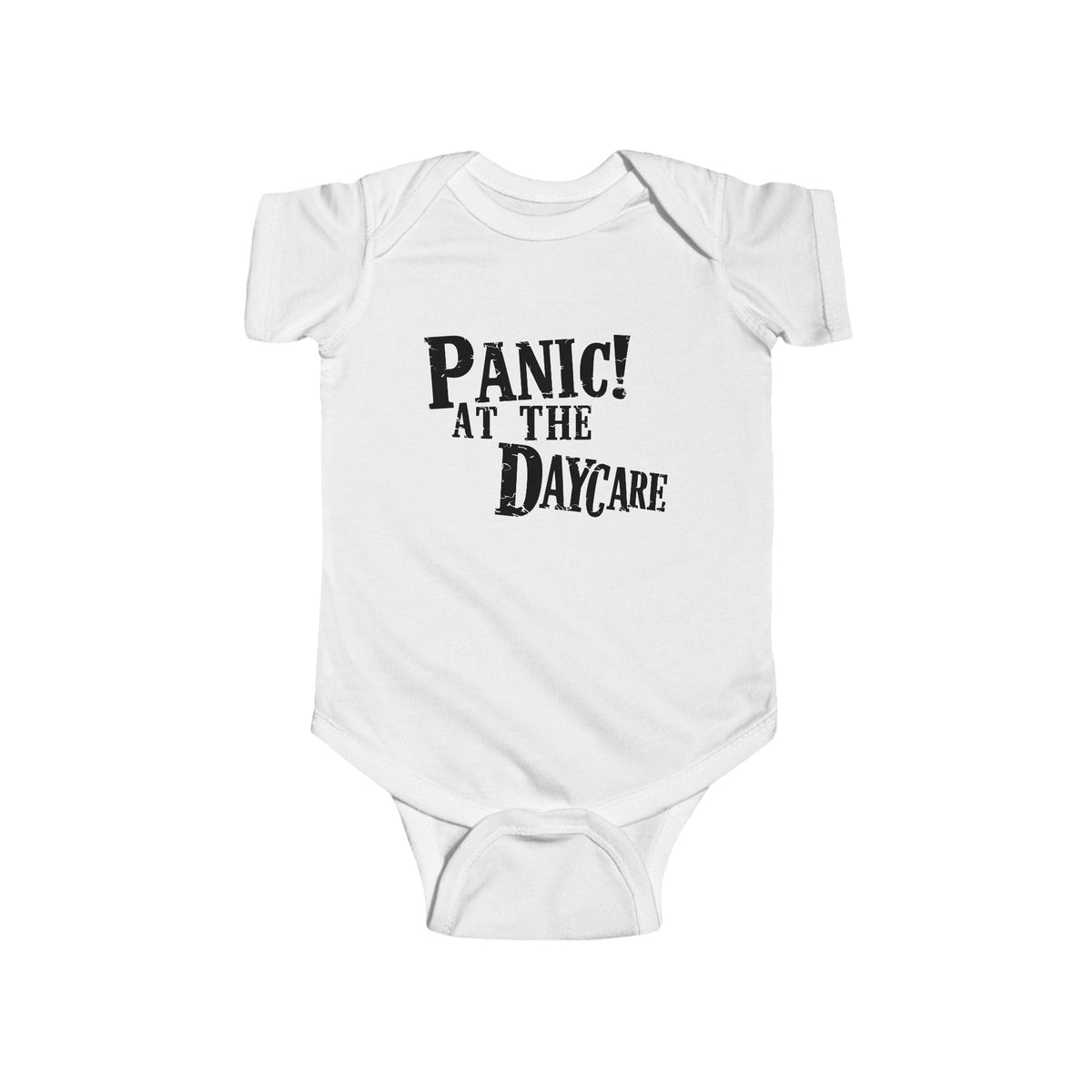 Panic! At The Daycare - Onesie CA White / NB (0-3M)