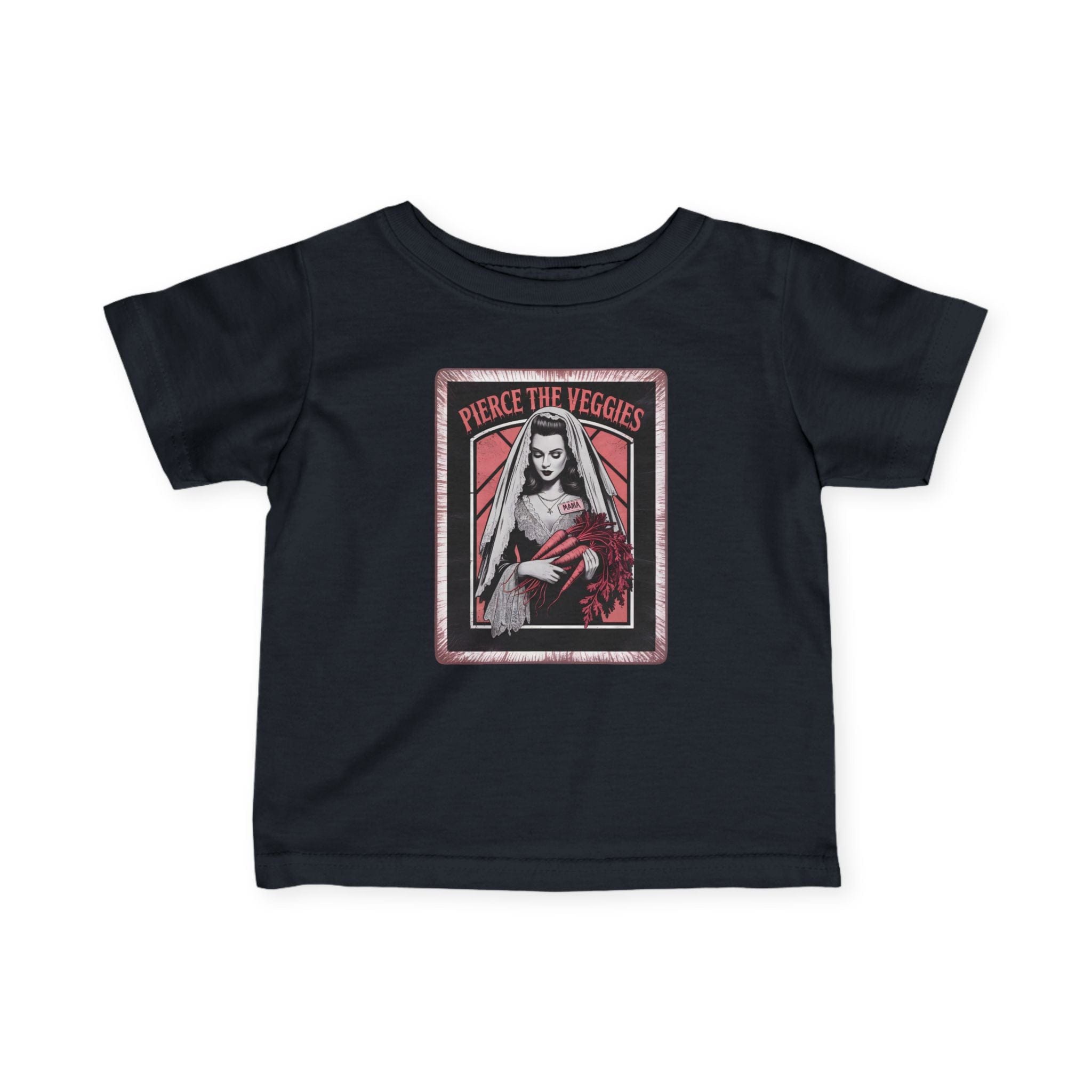 Pierce the Veggies - Infant Tee Black / 6M