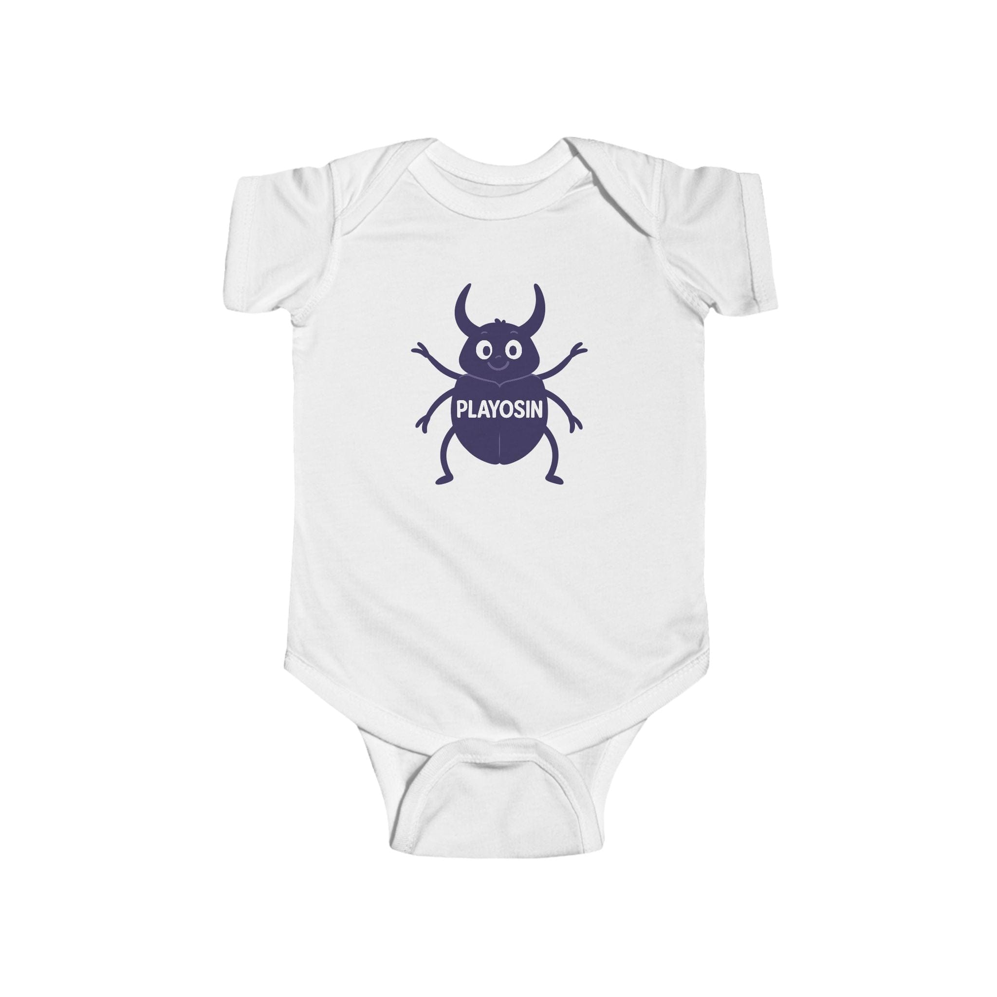 Playosin - Onesie White / NB (0-3M)