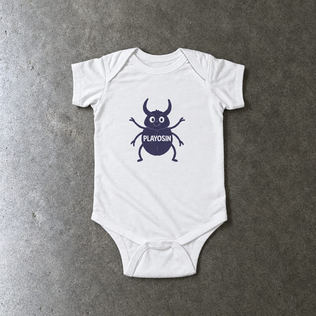Playosin - Onesie White / NB (0-3M)
