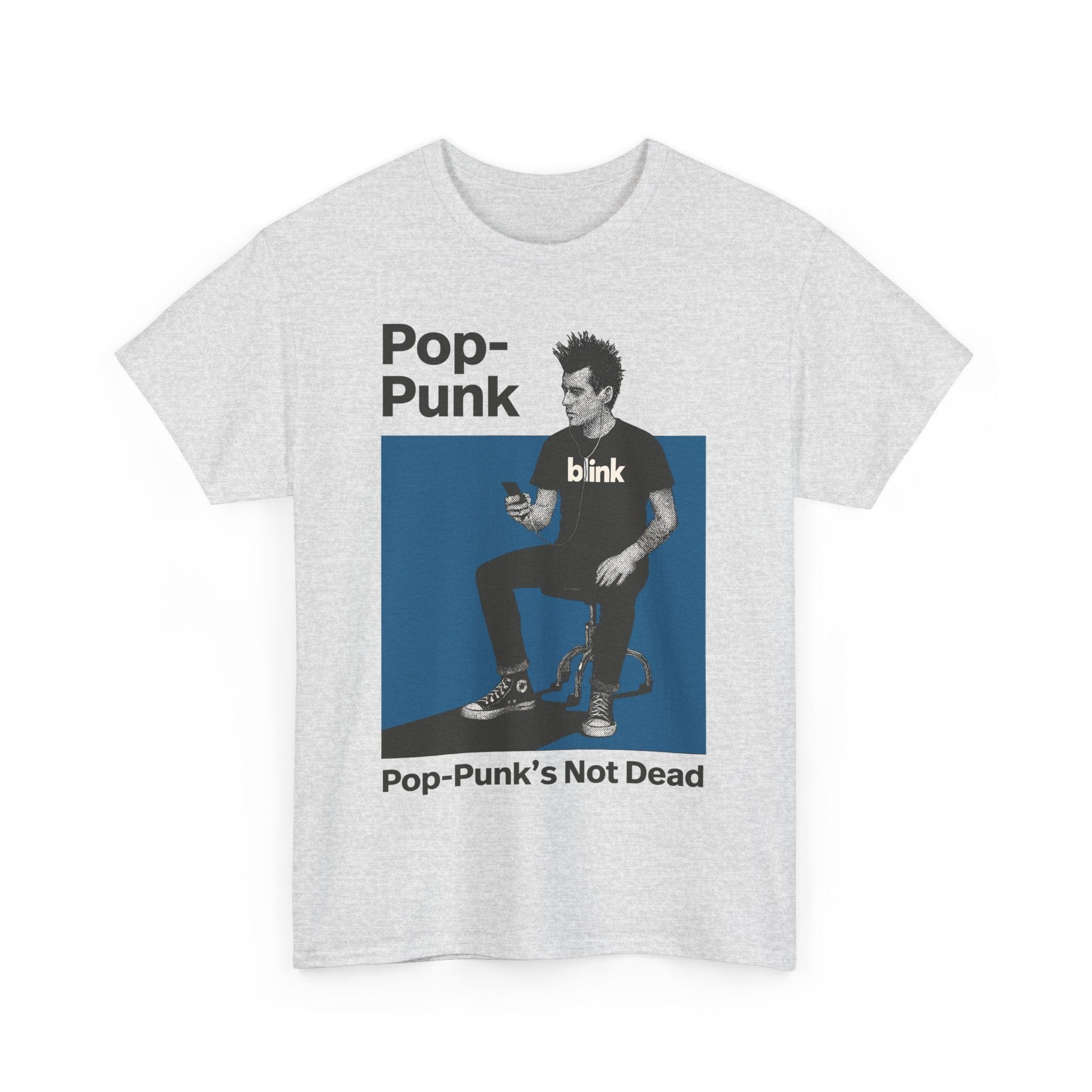 Pop-Punk in Halftone Tee Ash / S