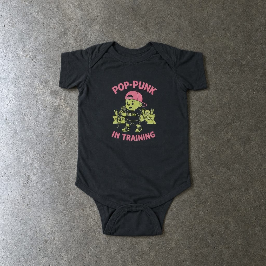Pop-Punk in Training - Onesie Black / NB (0-3M)