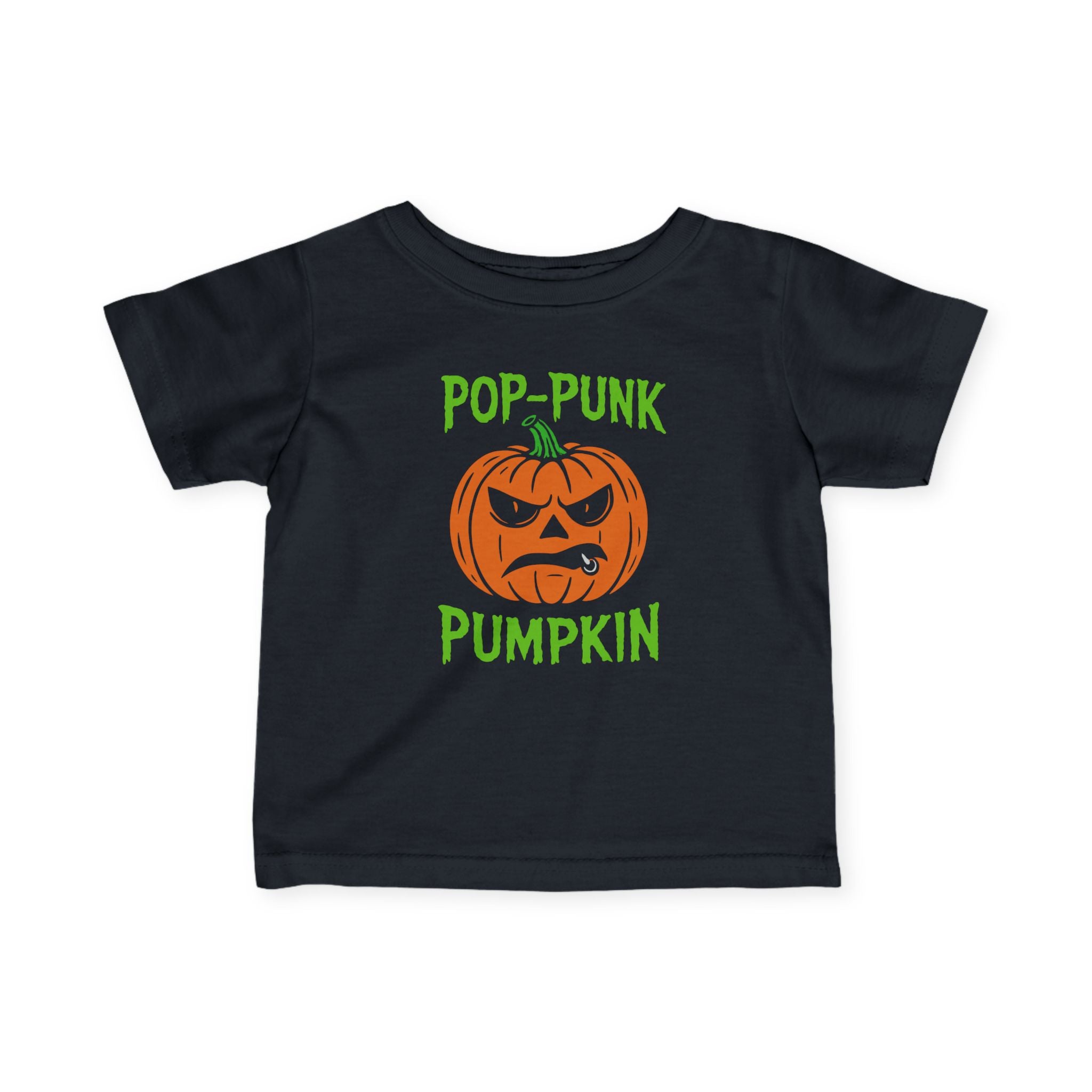 Pop-punk Pumpkin Infant Tee Black / 6M