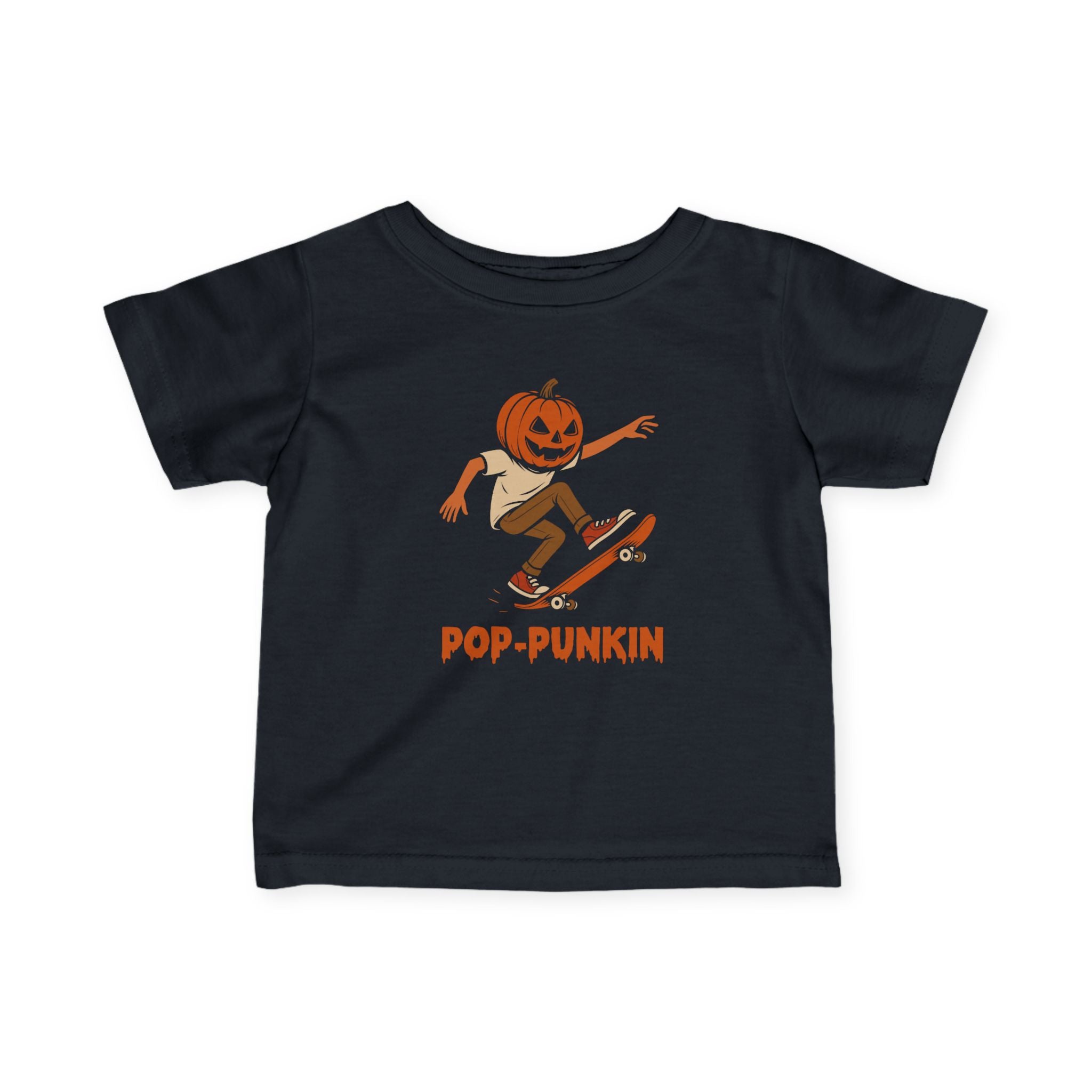 Pop-punkin Infant Tee Black / 6M