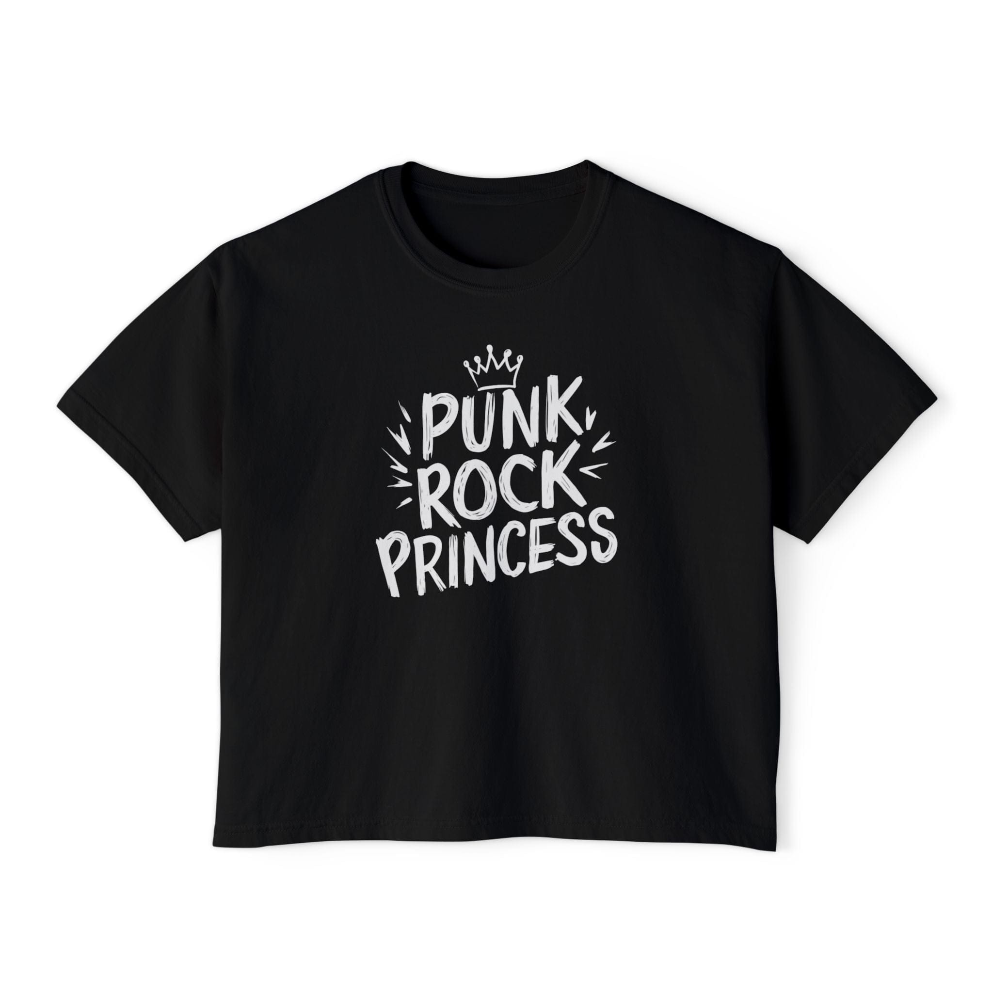 Punk Rock Princess Crop Black / S