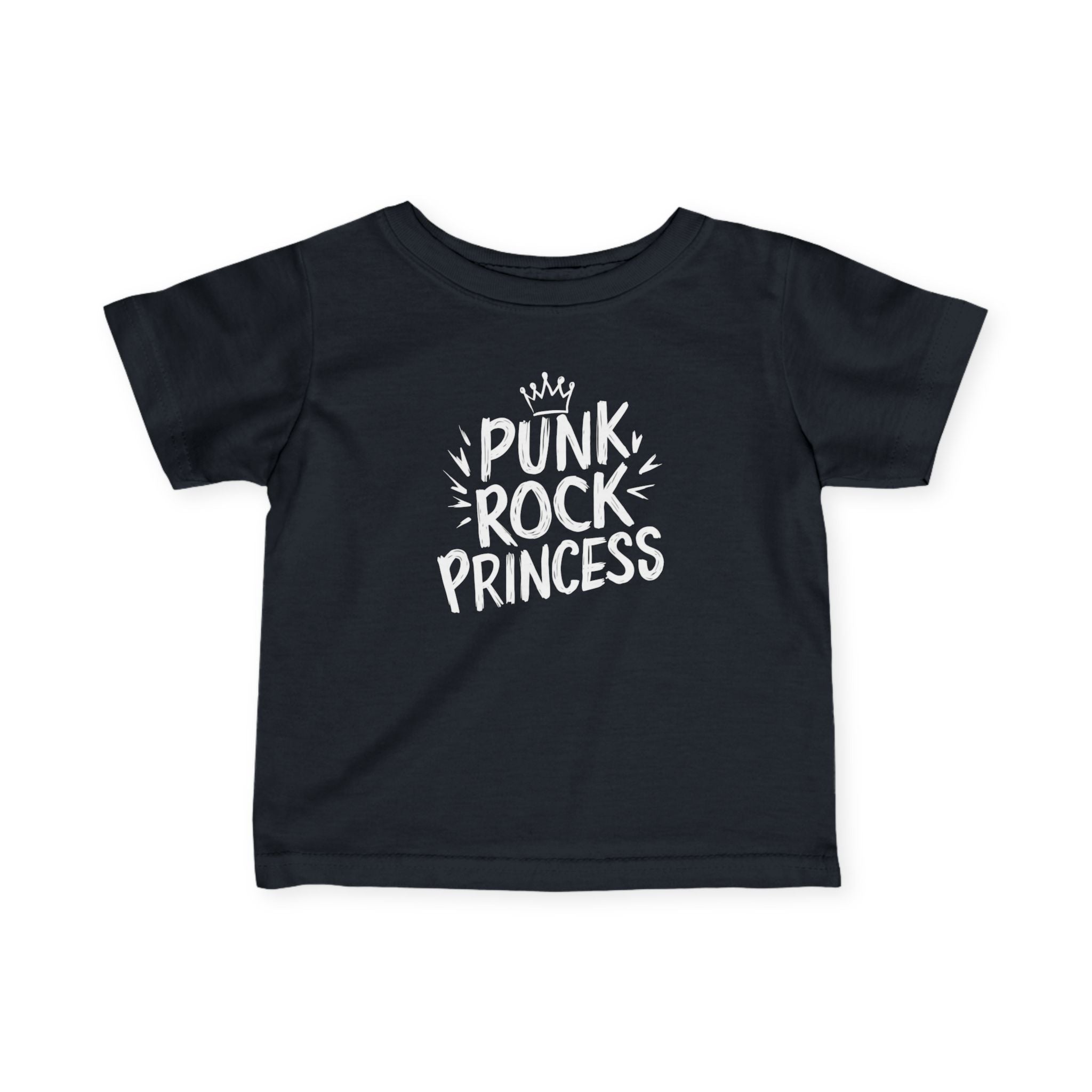 Punk Rock Princess - Infant Tee Black / 6M