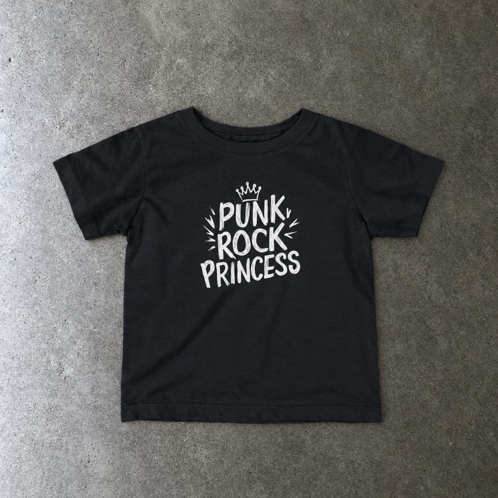Punk Rock Princess - Infant Tee Black / 6M