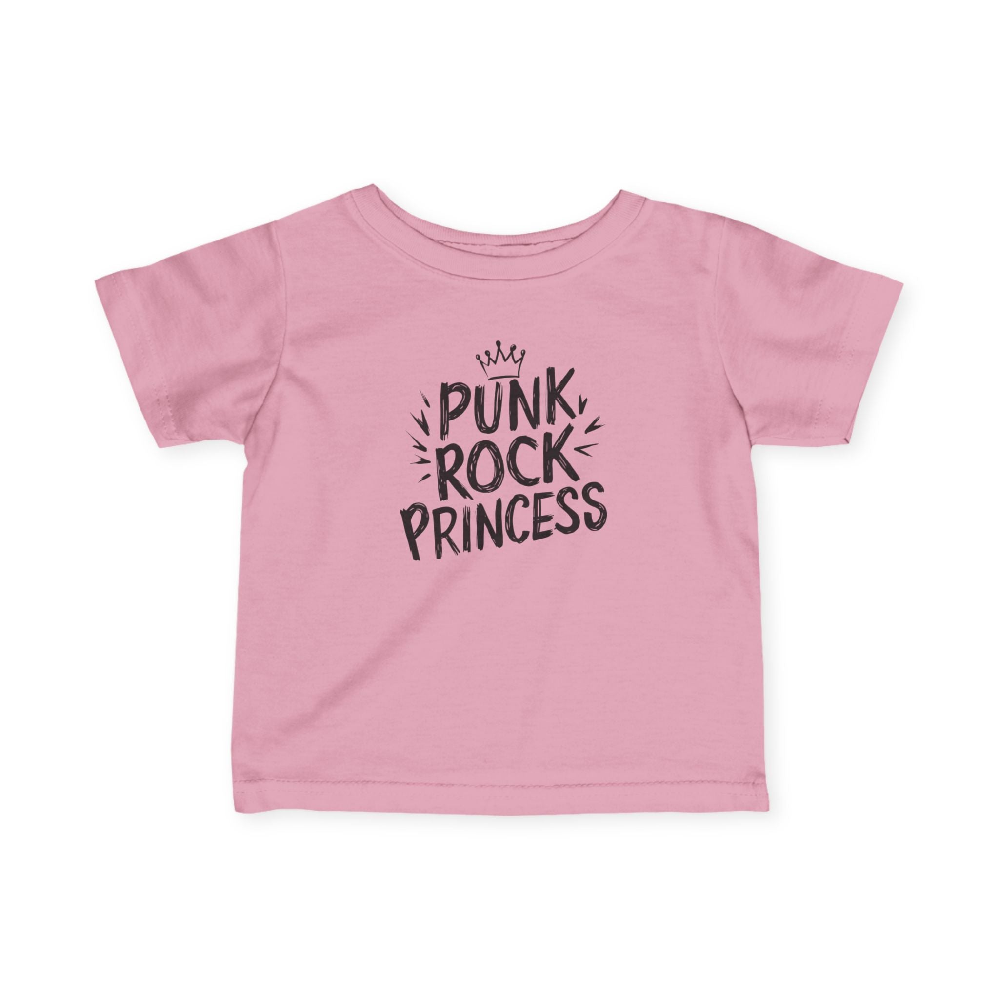 Punk Rock Princess - Infant Tee Pink / 6M