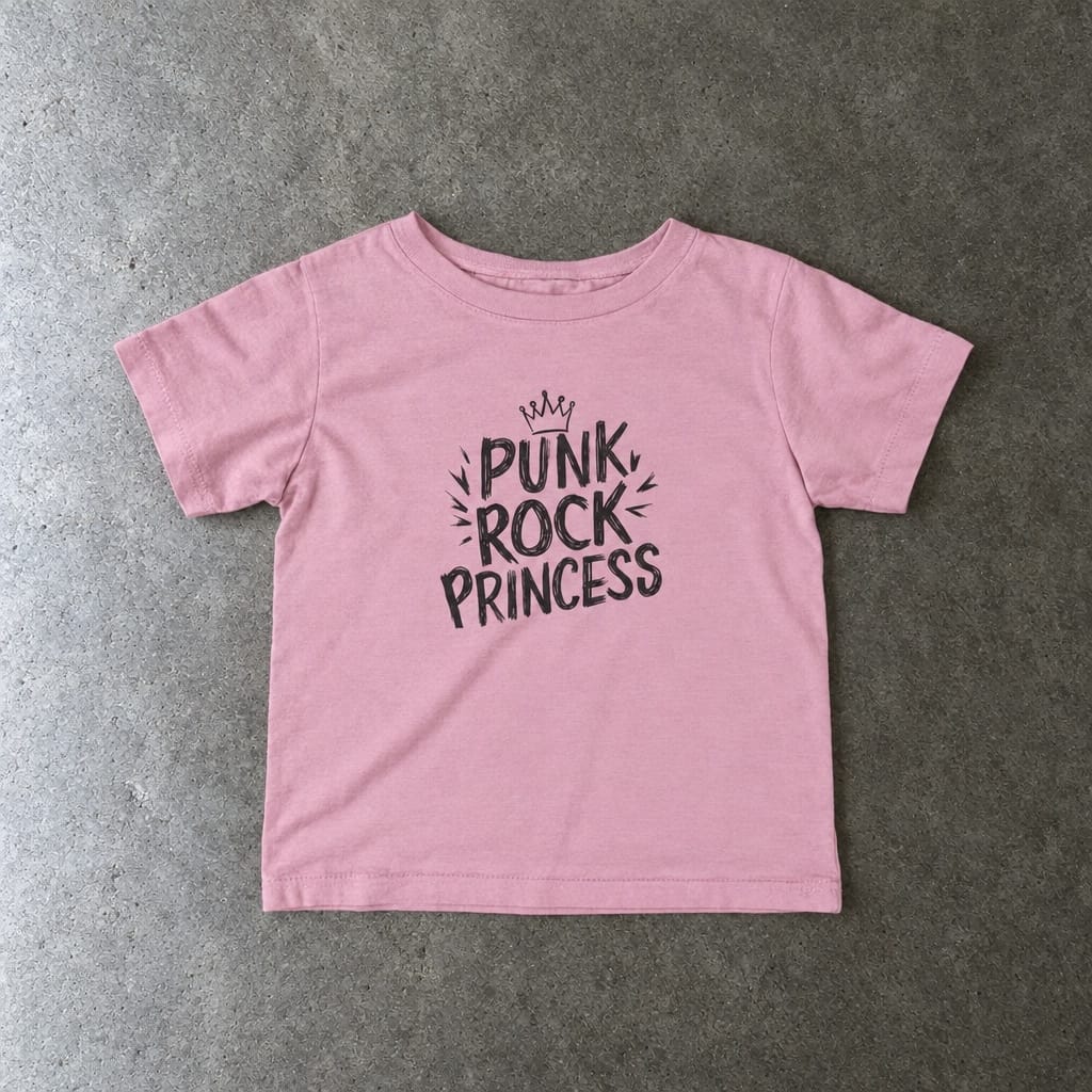 Punk Rock Princess - Infant Tee Pink / 6M
