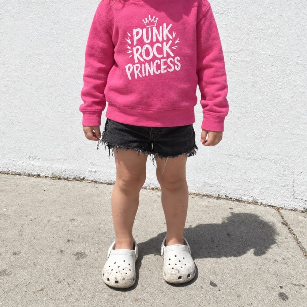 Punk Rock Princess Toddler Hoodie