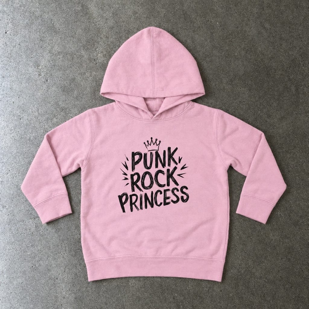 Punk Rock Princess Toddler Hoodie Pink / 2T