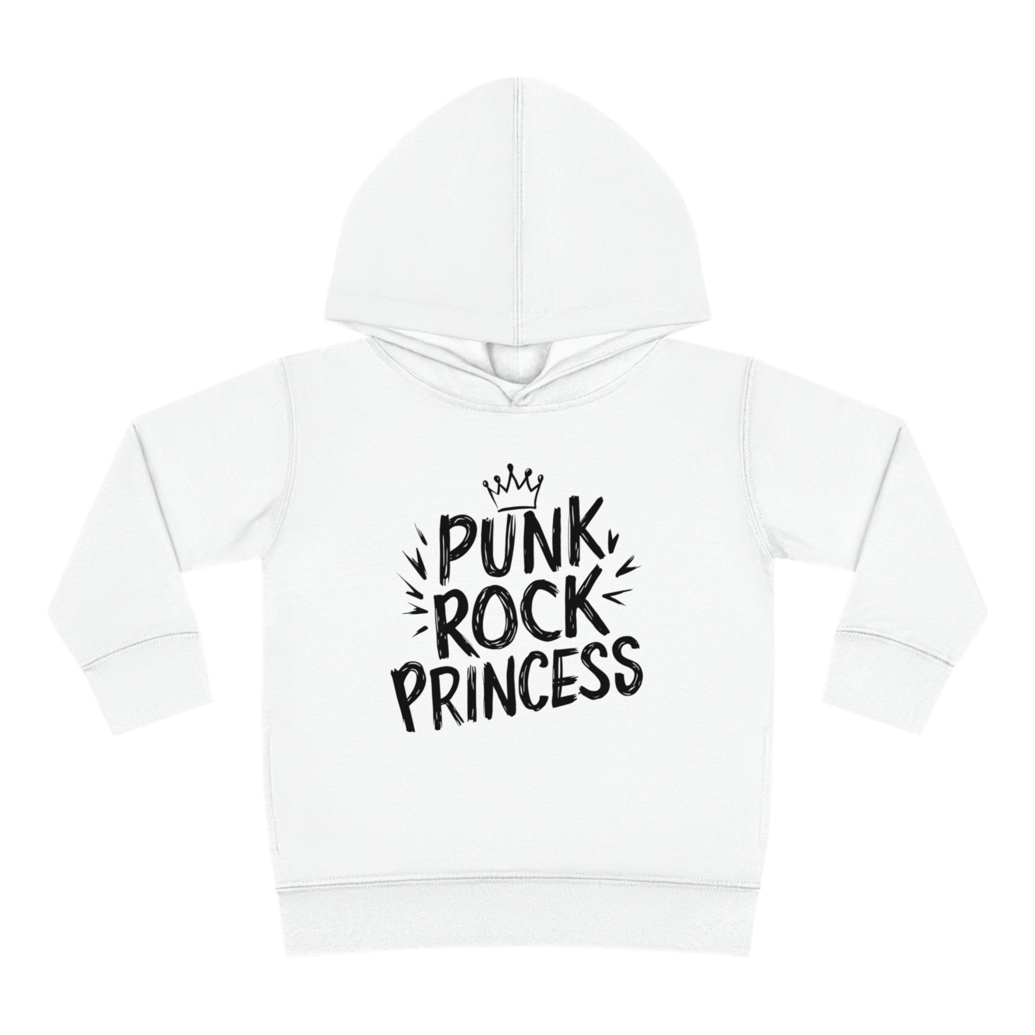 Punk Rock Princess Toddler Hoodie White / 2T