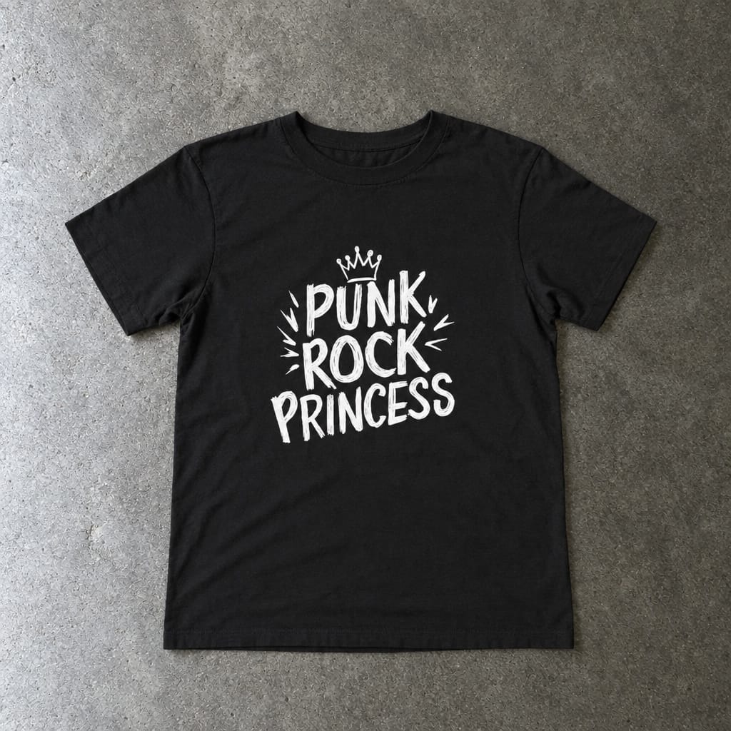 Punk Rock Princess - Toddler Tee Black / 2T