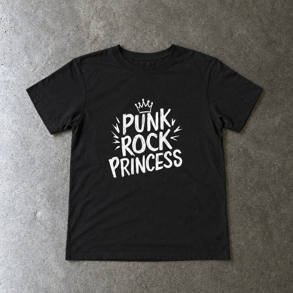 Punk Rock Princess - Toddler Tee CA Black / 2T